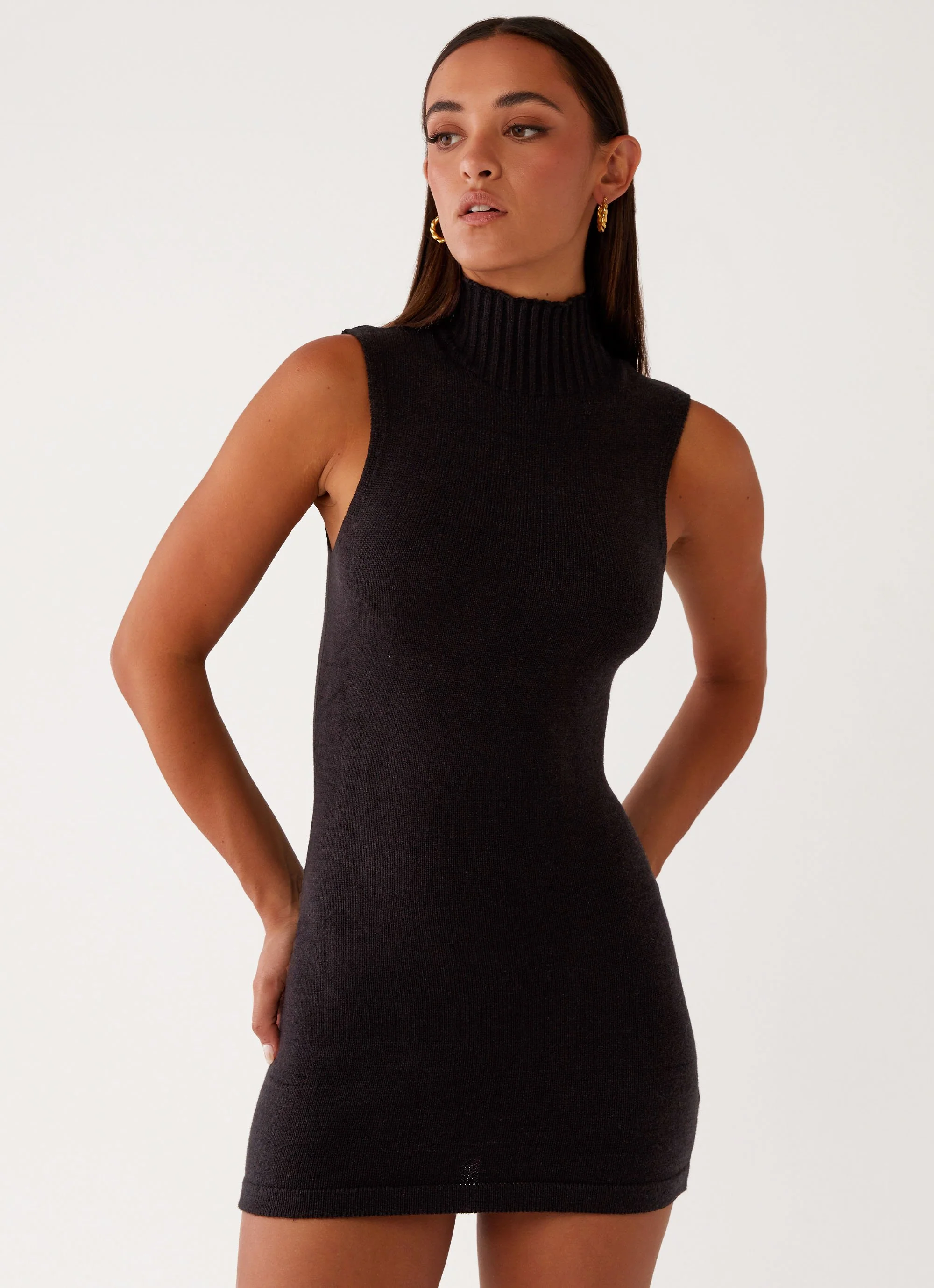 Cece Mini Dress - Black - Image 5