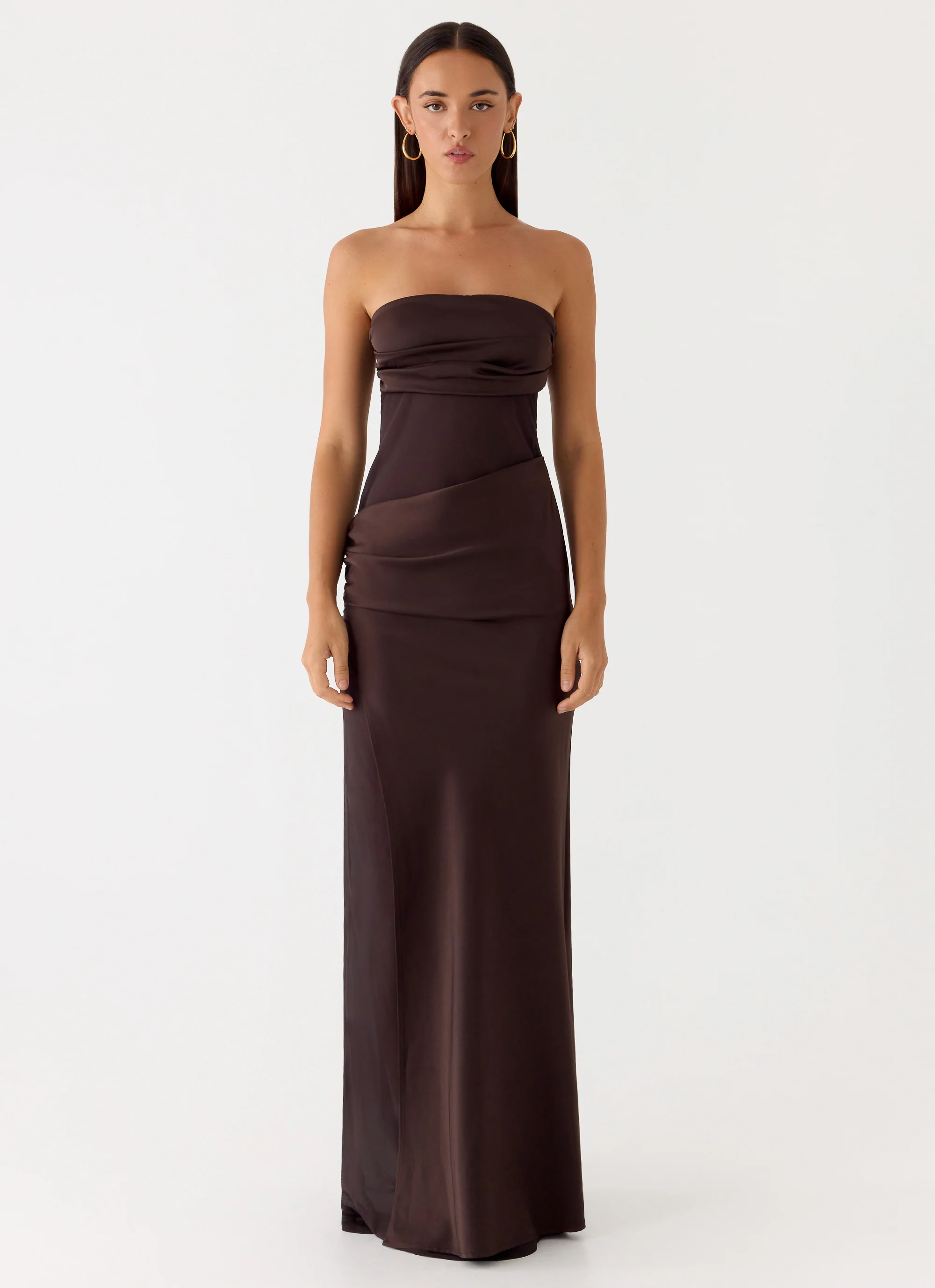 Champagne Skies Maxi Dress - Chocolate - Image 4