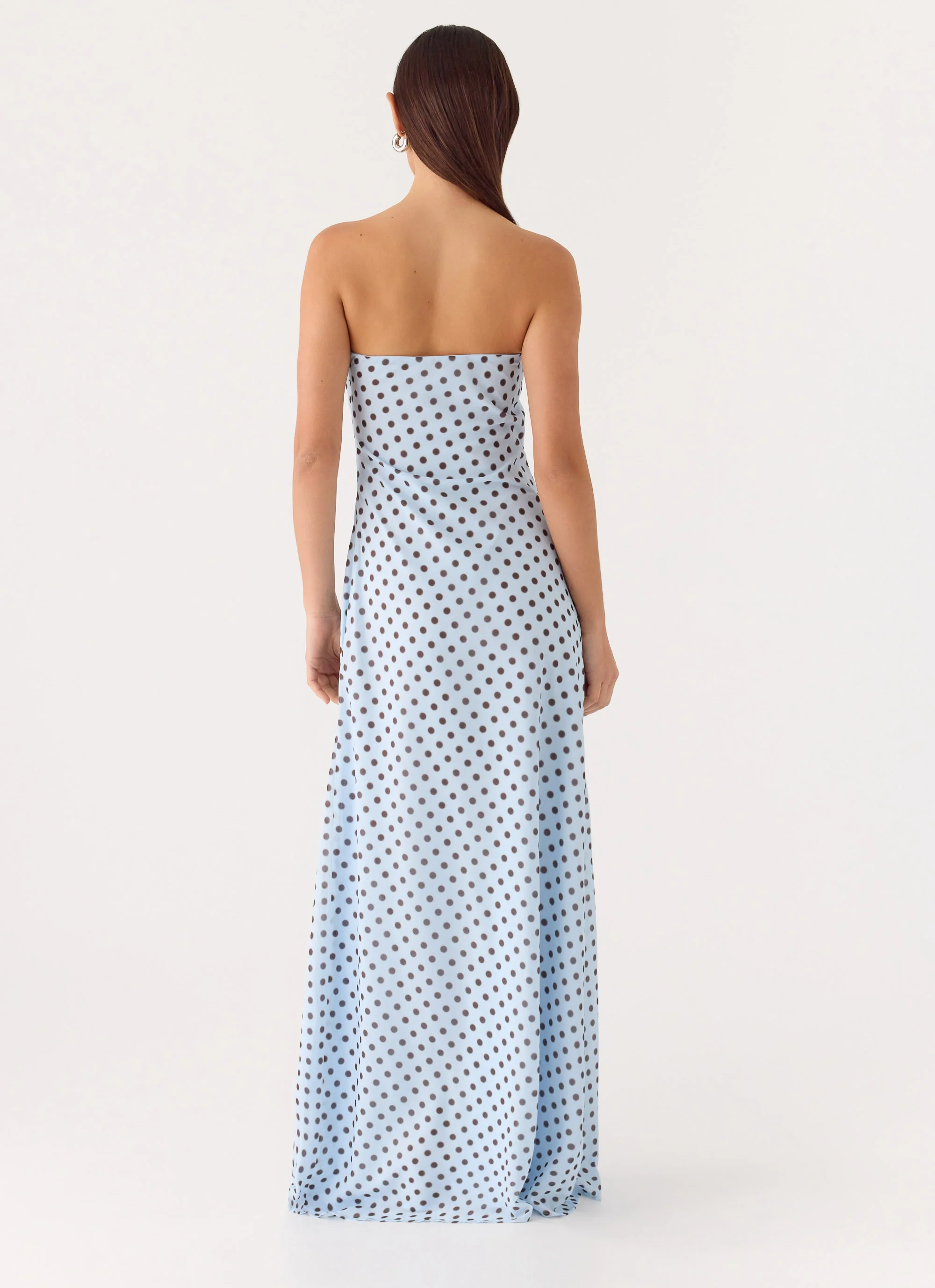 Chaniva Maxi Dress - Blue Mocha Dot - Image 3