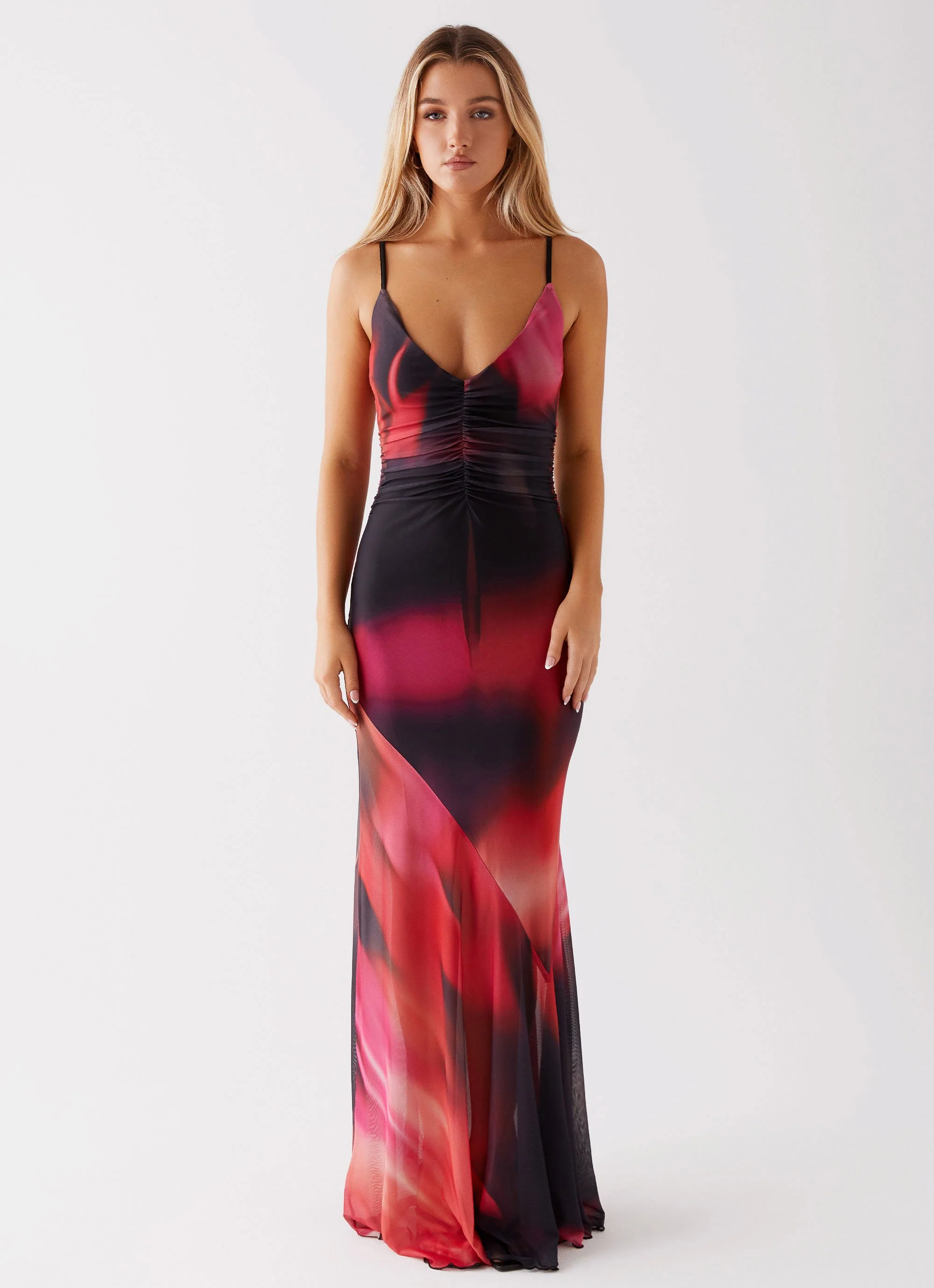 Charley Maxi Dress - Pink Print - Image 4