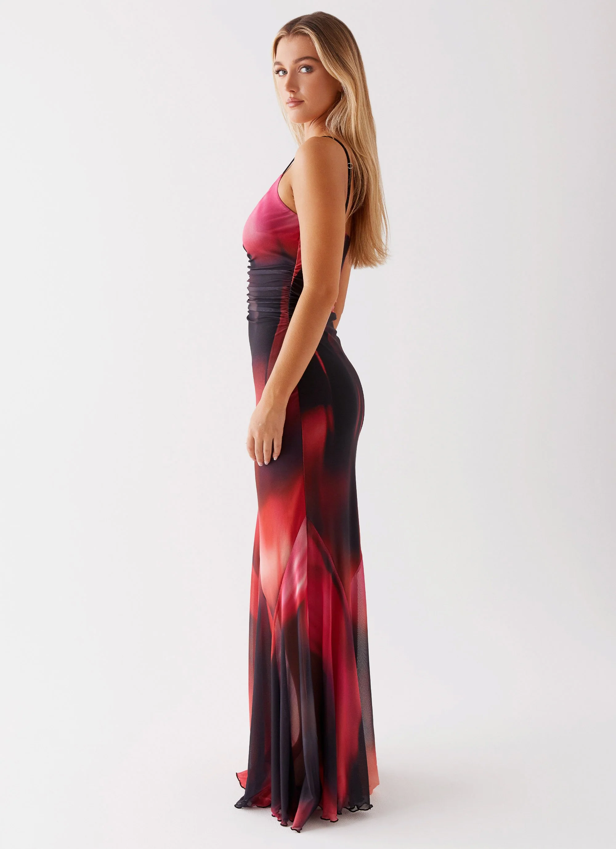 Charley Maxi Dress - Pink Print - Image 5