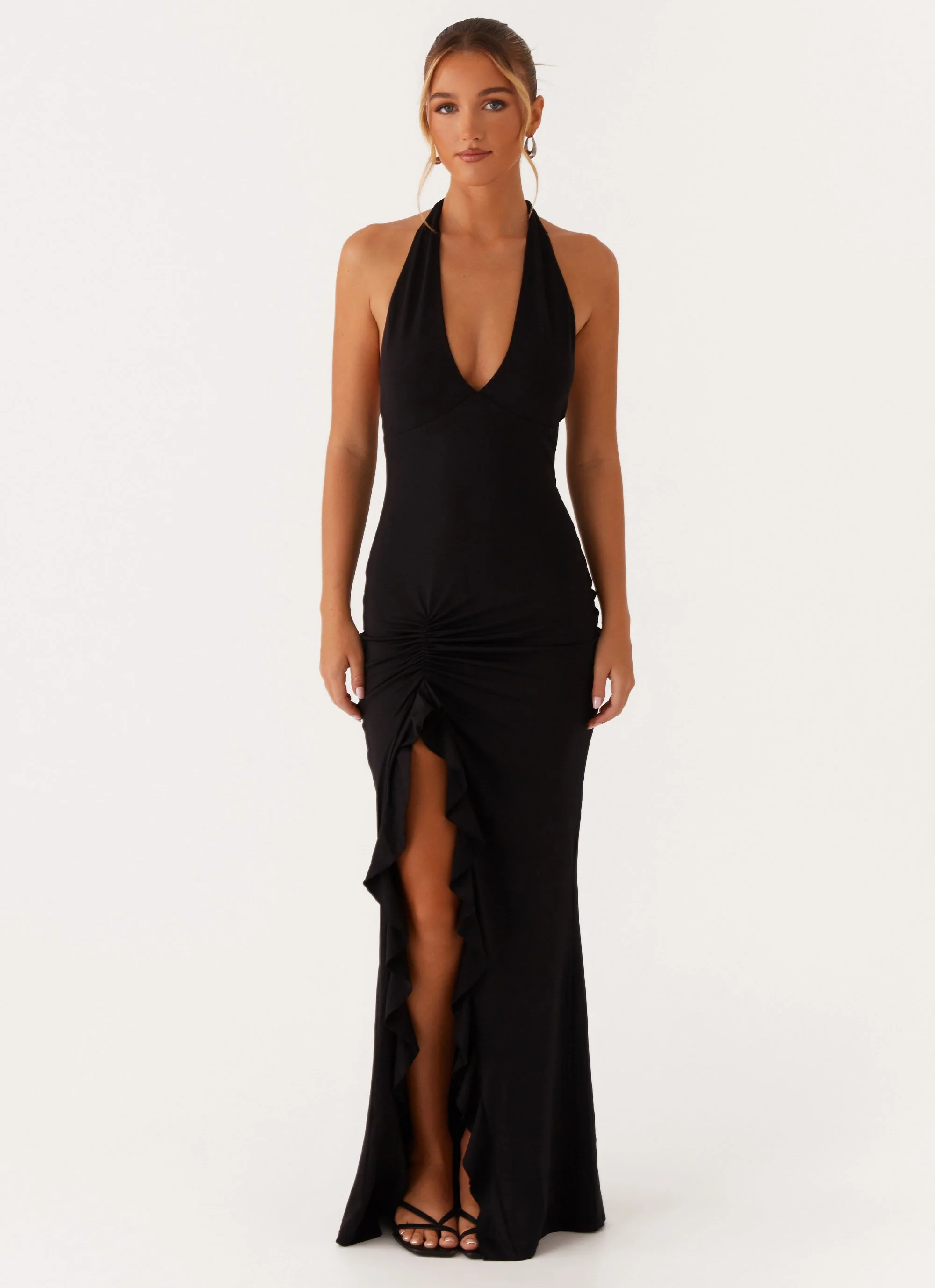 Charmed By You Maxi Dress - Black - Image 3
