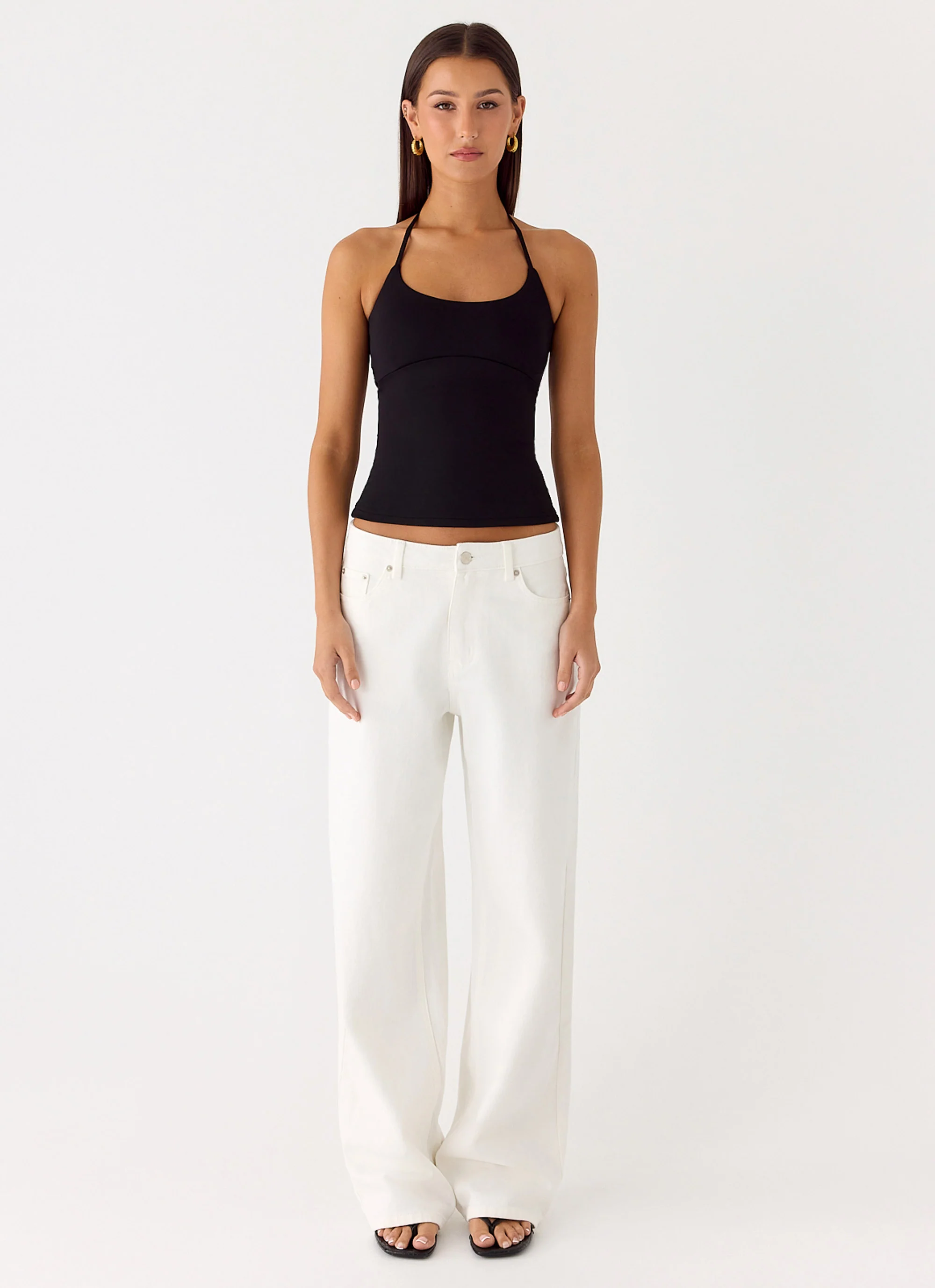 Chauncey Halter Top - Black - Image 2