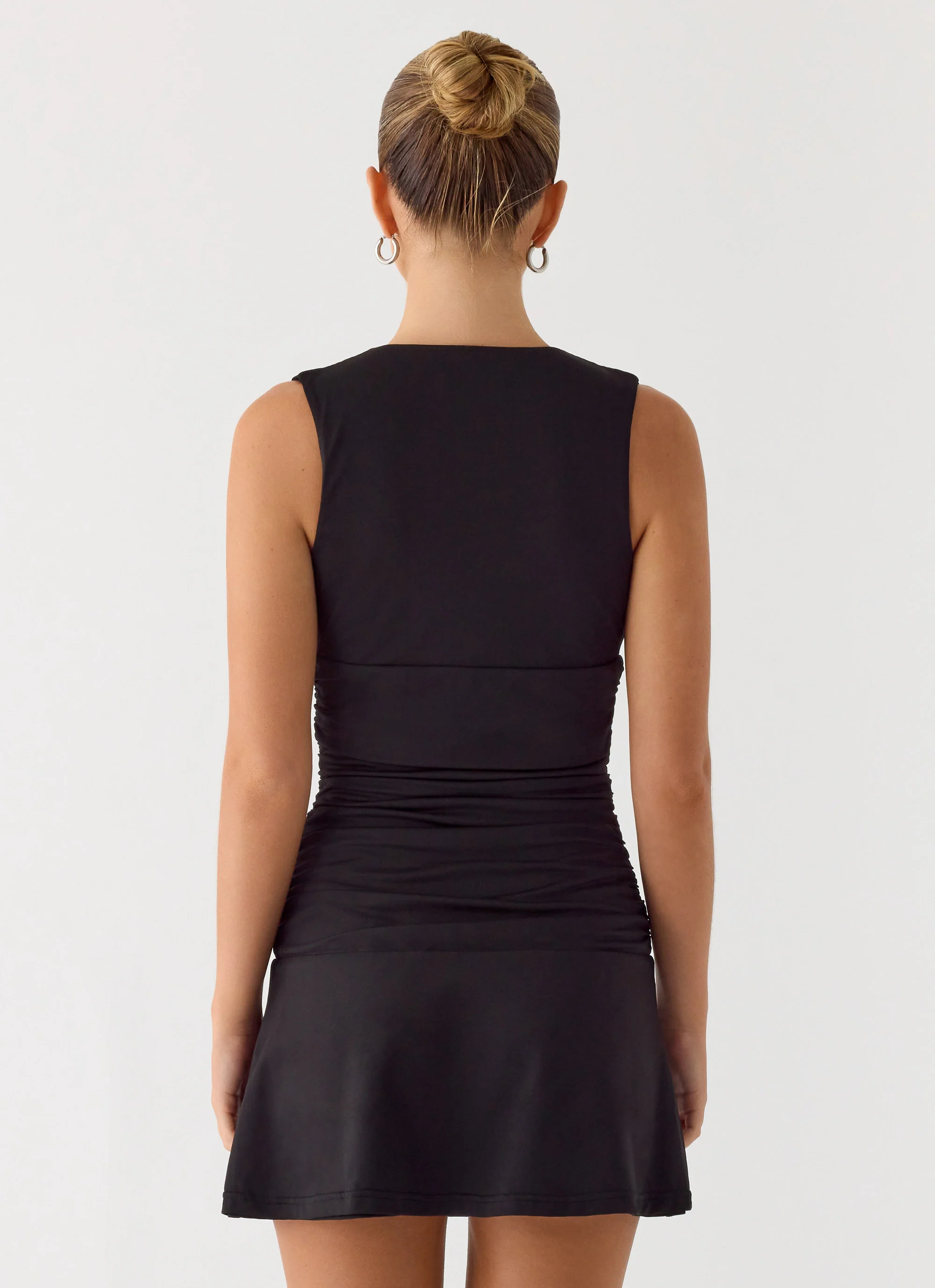 Cherry Sky Mini Dress - Black - Image 4