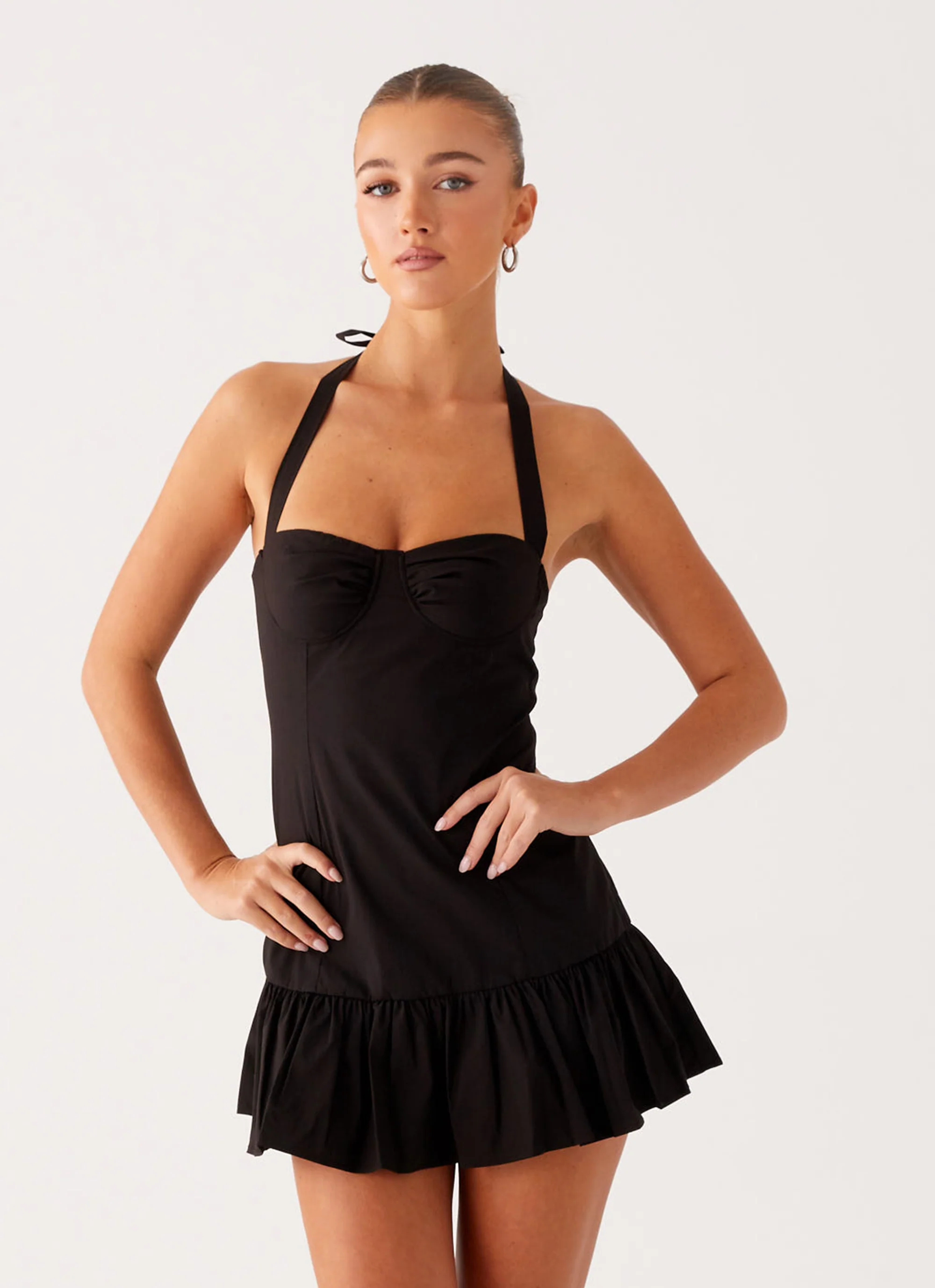 Cheryl Bustier Mini Dress - Black - Image 5