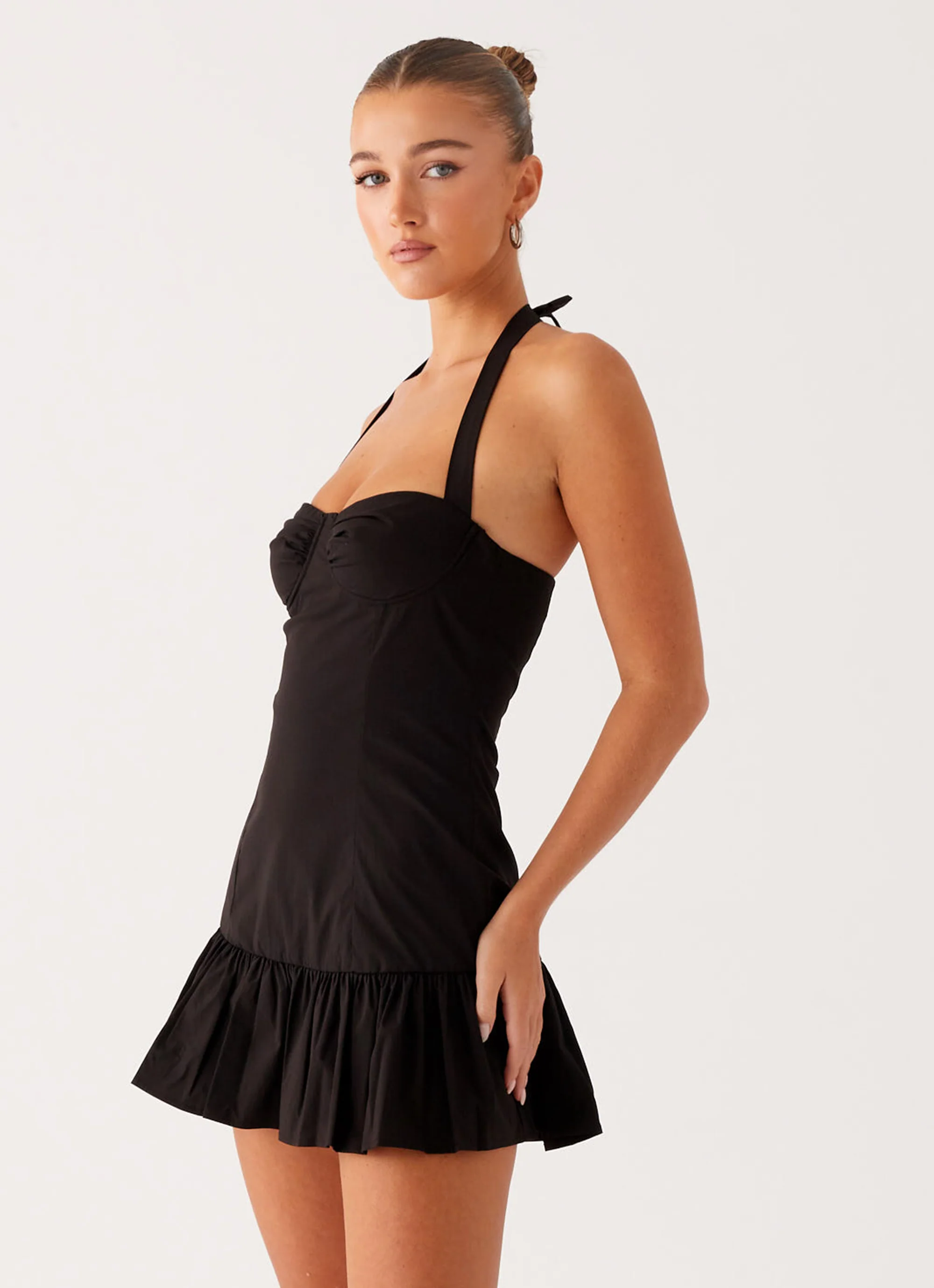 Cheryl Bustier Mini Dress - Black - Image 6