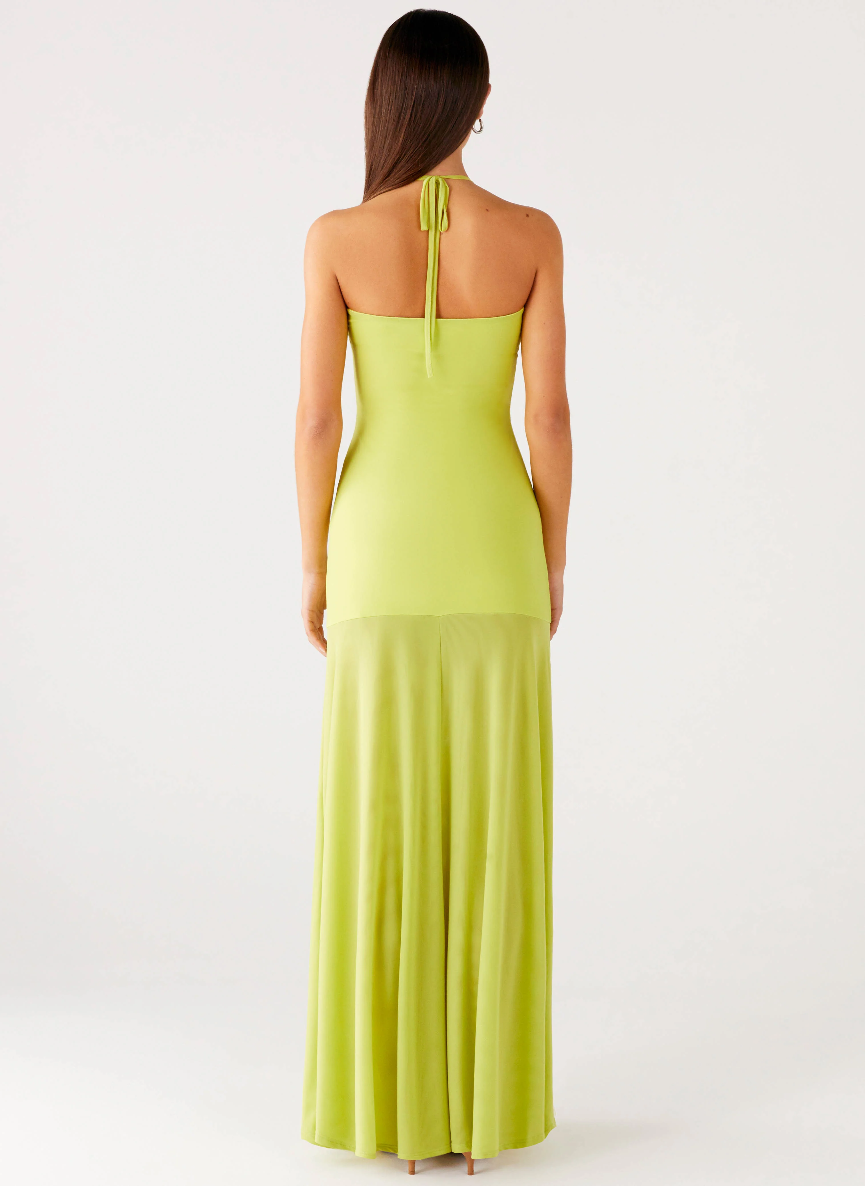 Claria Maxi Dress - Lime - Image 4