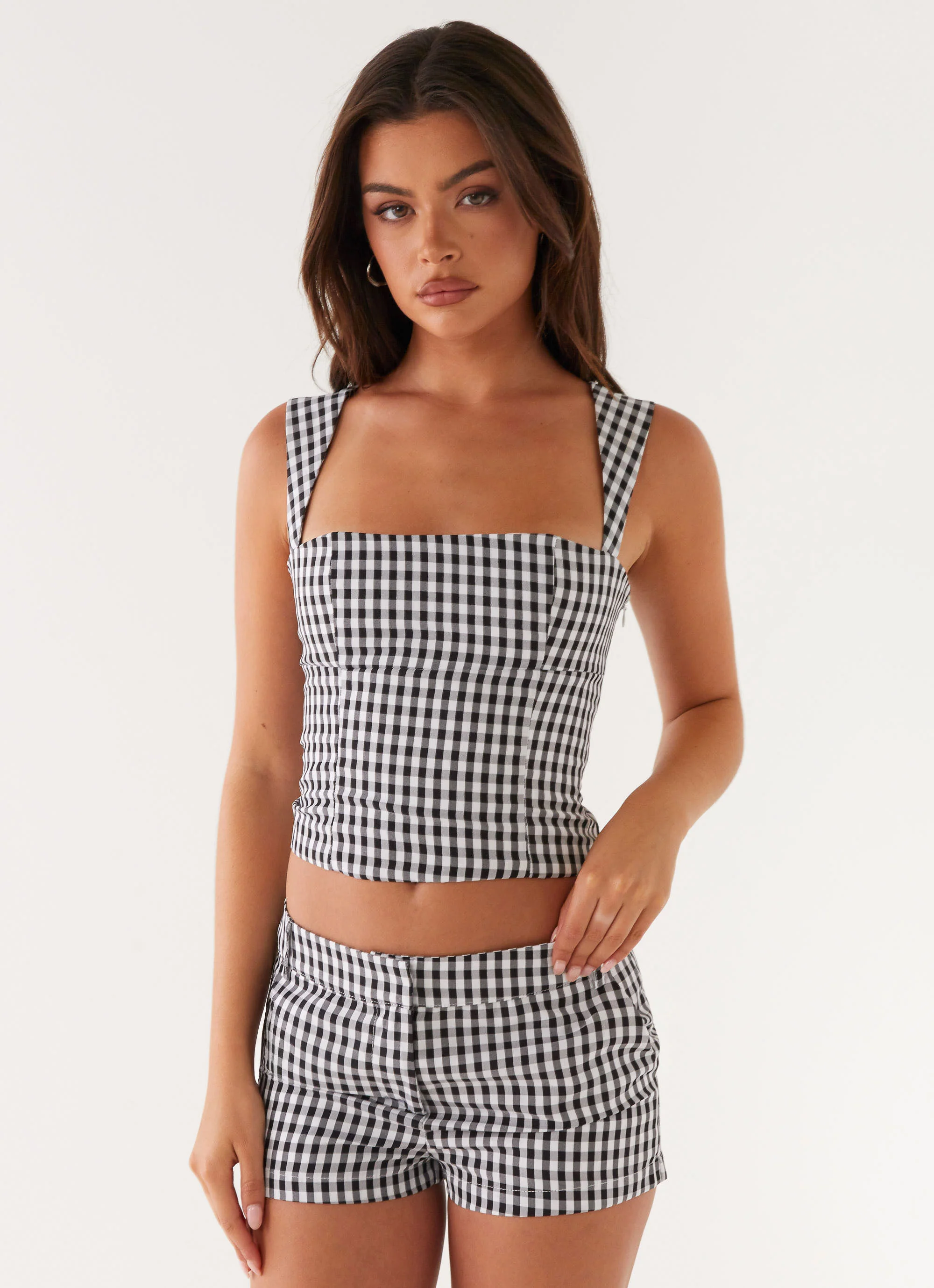 Clayton Top - Black Gingham - Image 4