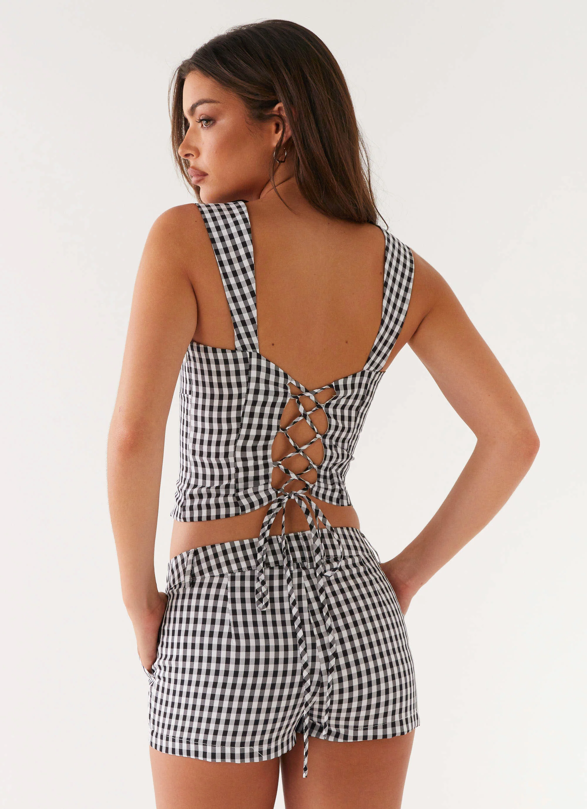 Clayton Top - Black Gingham - Image 5