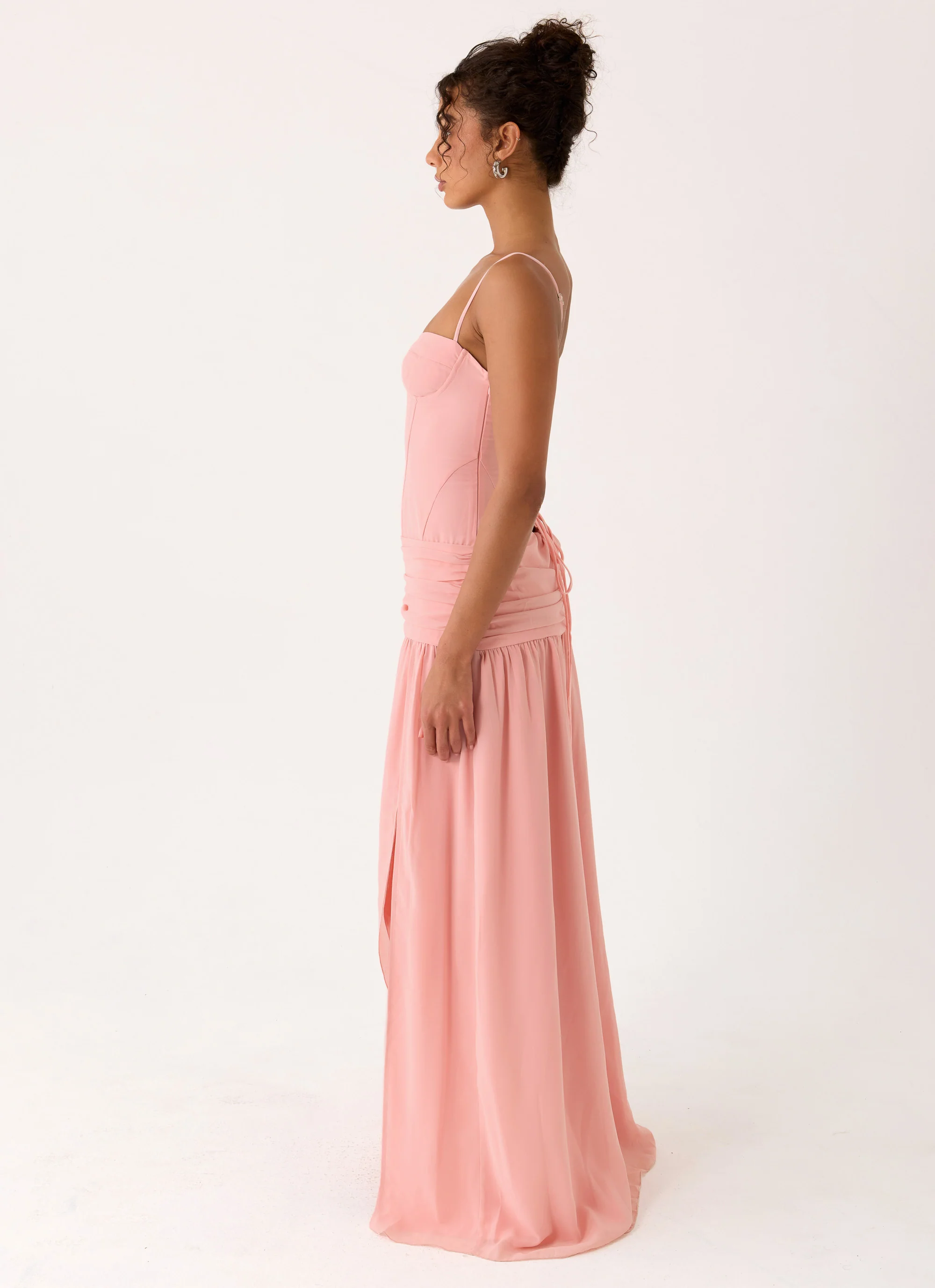 Clemence Bustier Maxi Dress - Coral - Image 2
