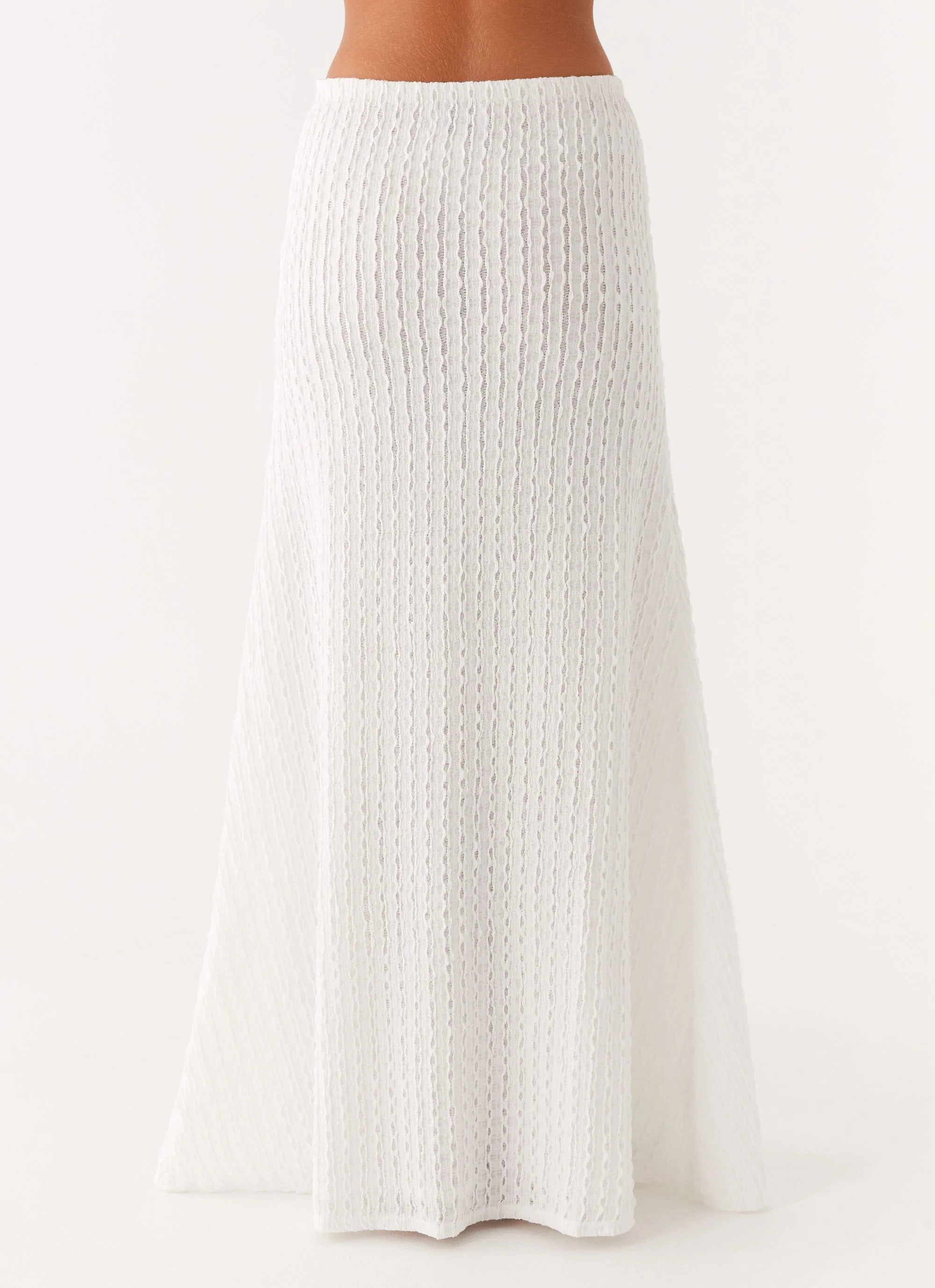 Clovelly Maxi Skirt - White - Image 2