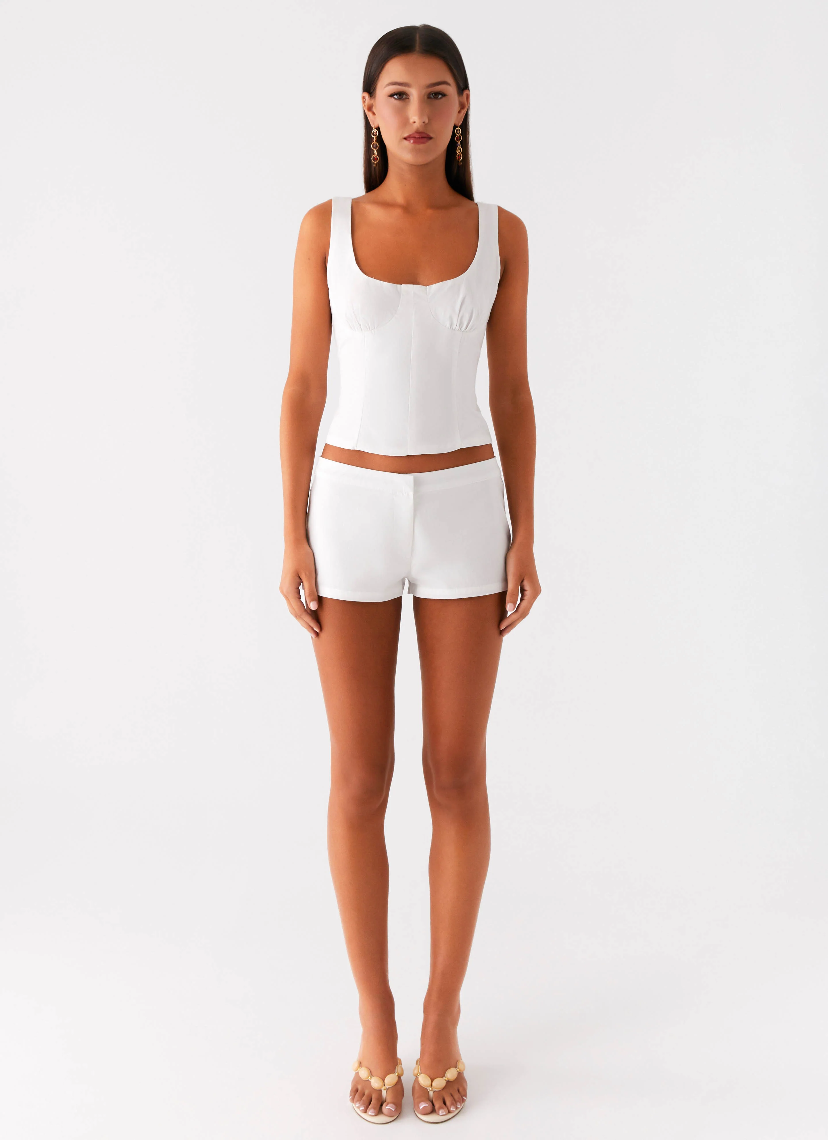 Coastline Bustier Top - White - Image 6