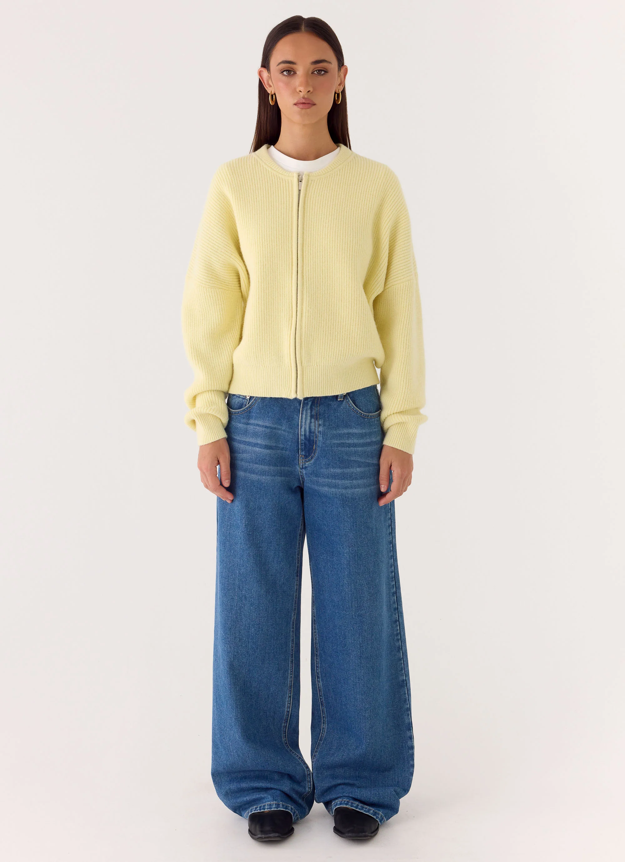 Codi Zip Jumper - Yellow - Image 4