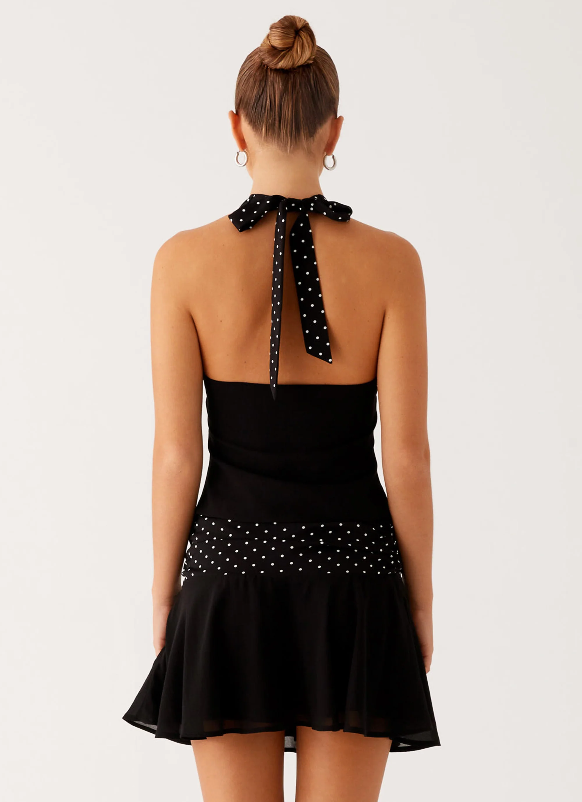 Colby Mini Skirt - Black Polka Dot - Image 4