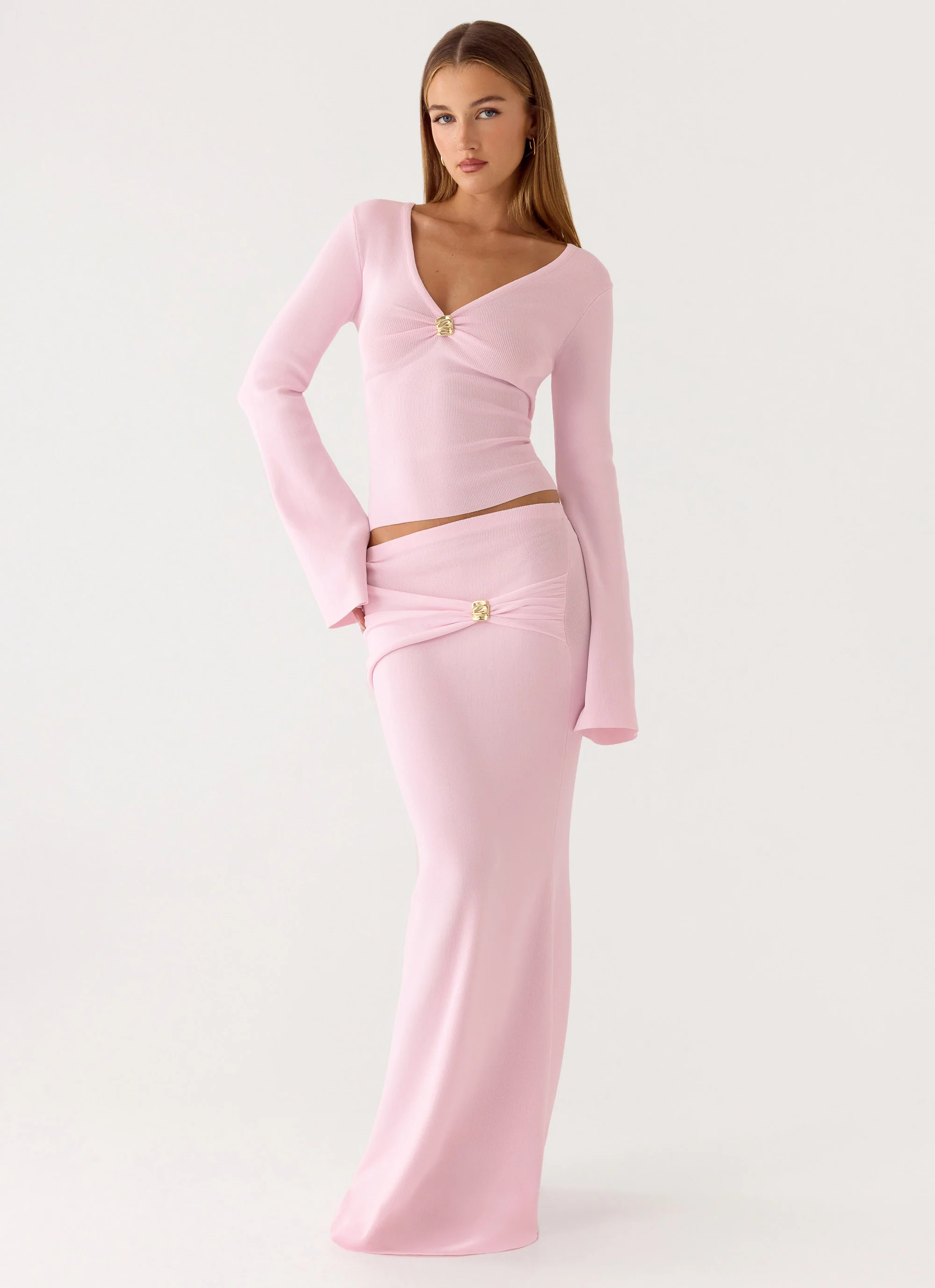 Colipso Long Sleeve Top - Pink - Image 7