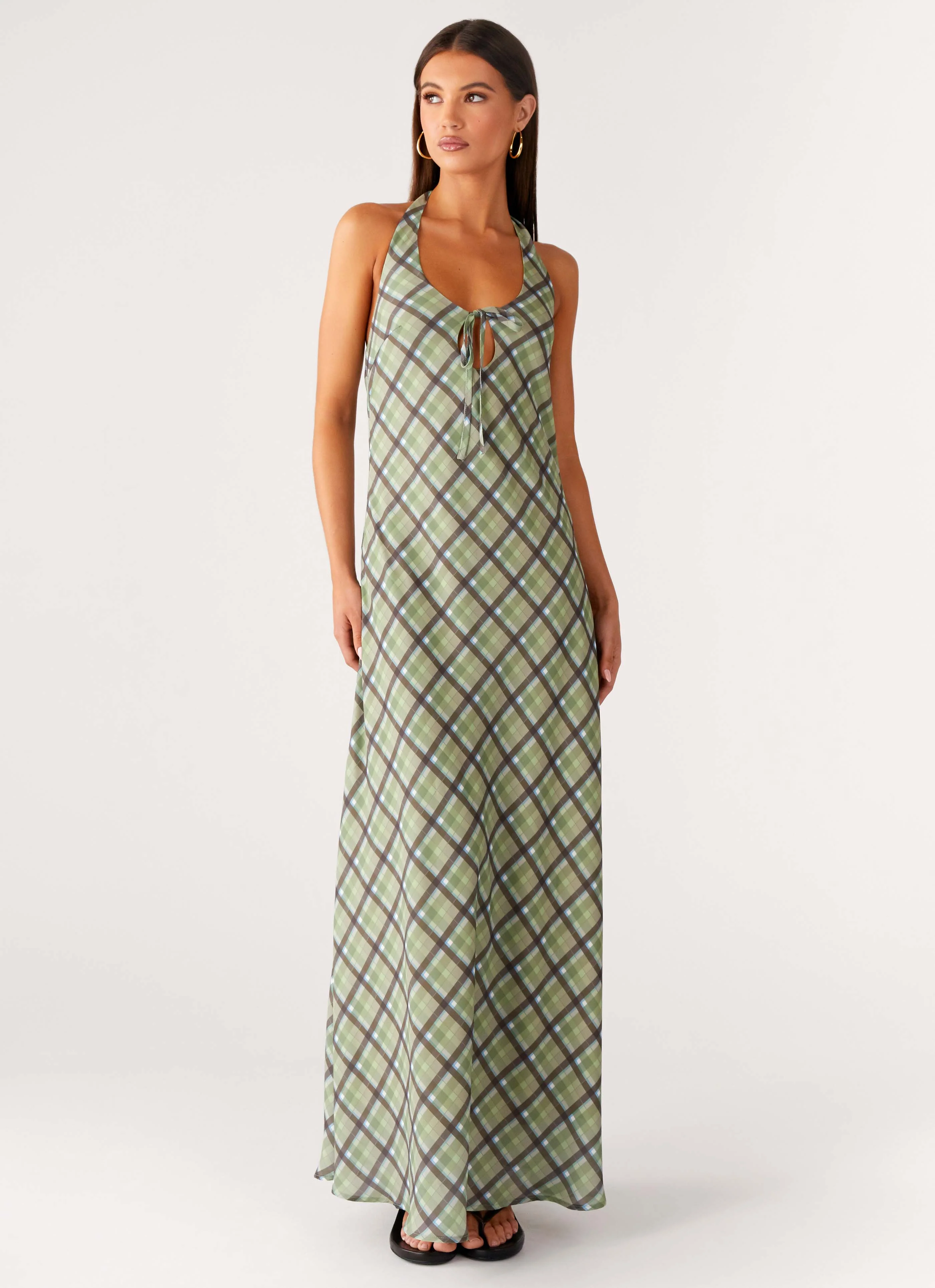 Coralie Maxi Dress - Cedar Check - Image 6