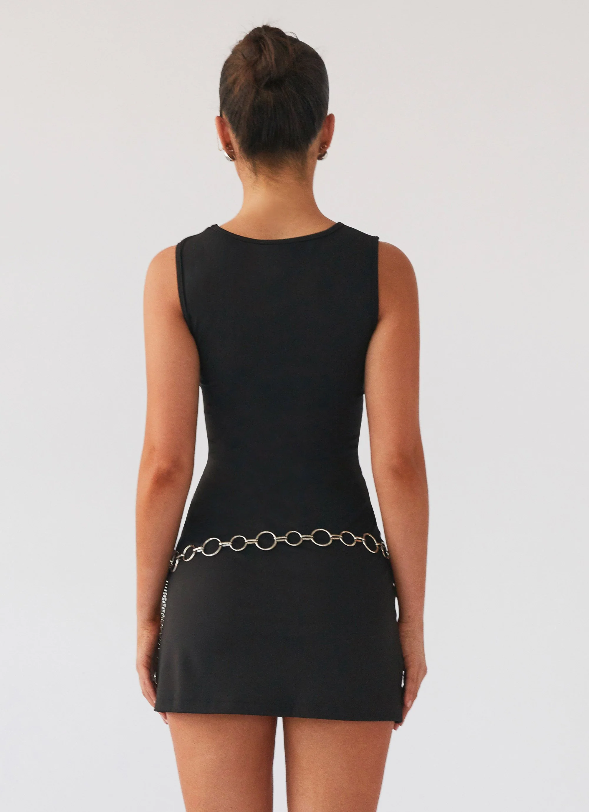 Cosmic Chic Mini Dress - Black - Image 4