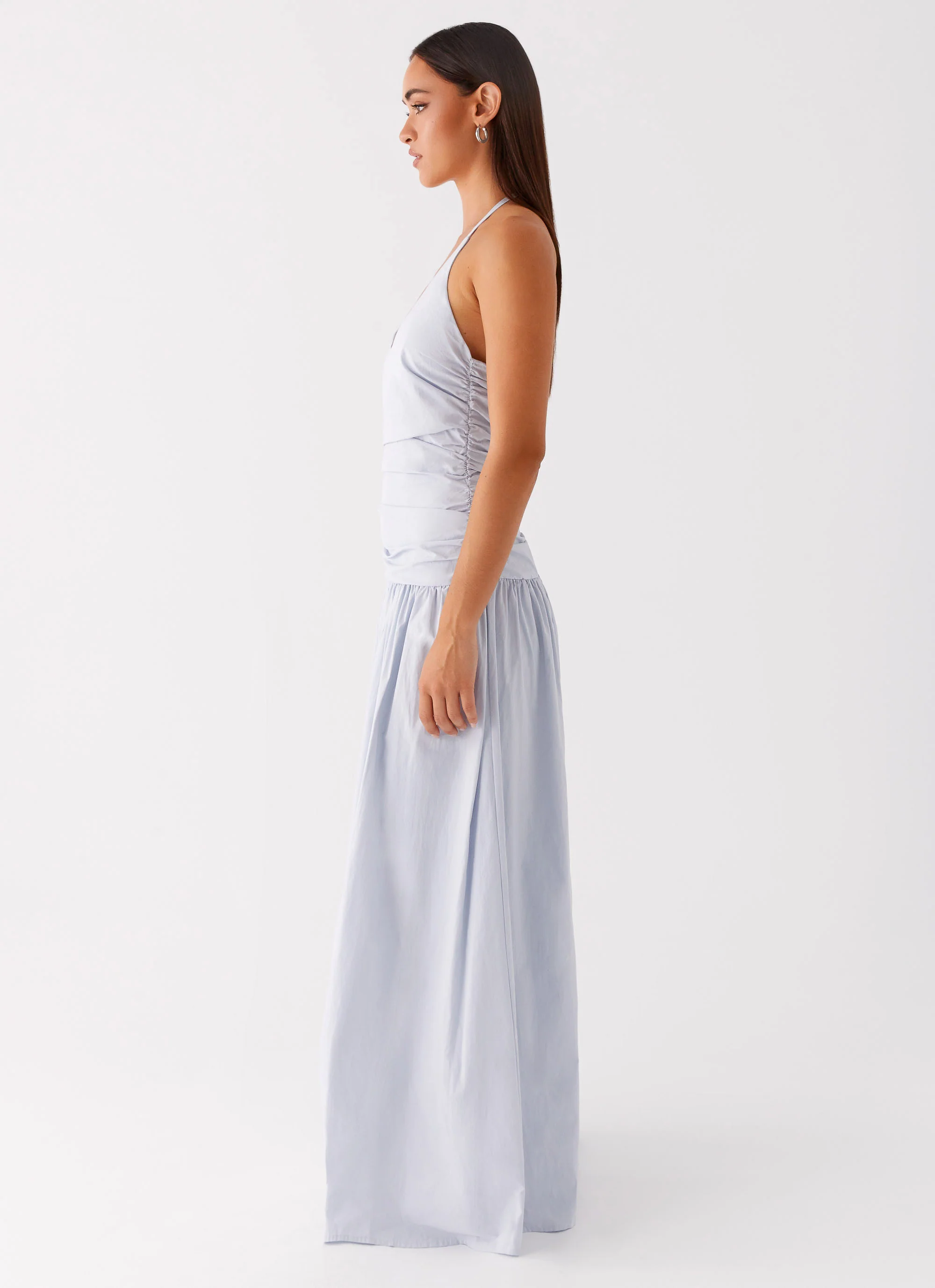 Cristina Halter Maxi Dress - Cornflower Blue - Image 2