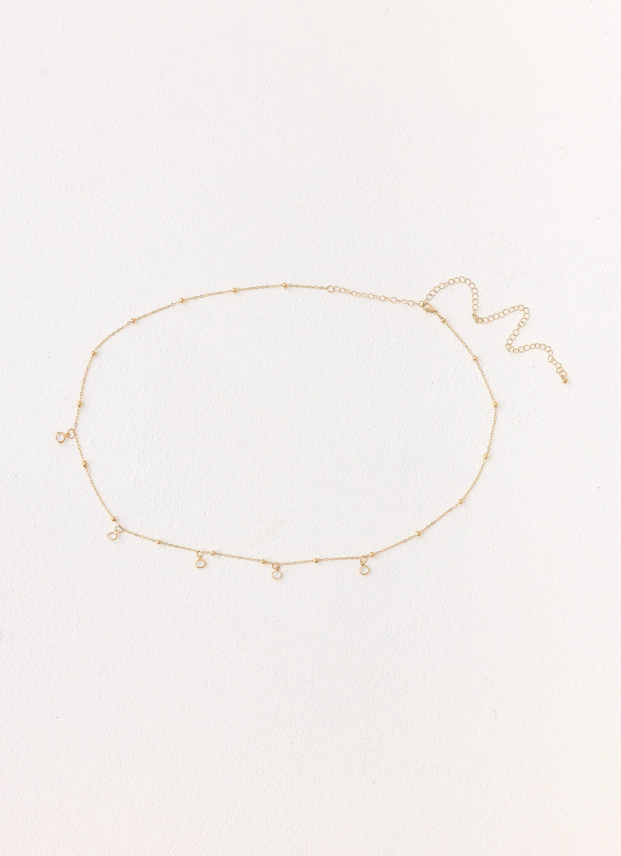 Crystal Haze Belly Chain - Gold