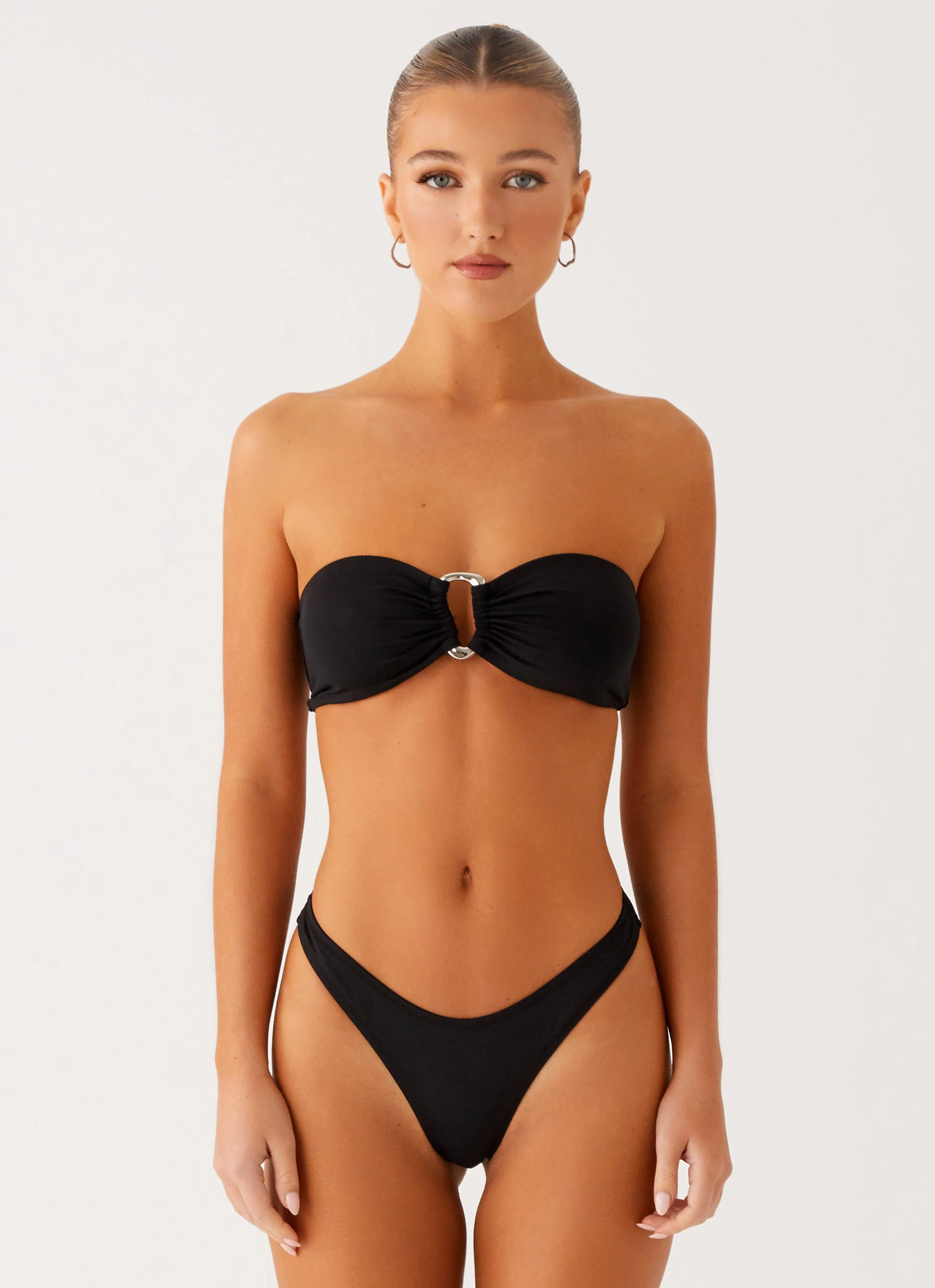 Cuba Strapless Bikini Top - Black - Image 2
