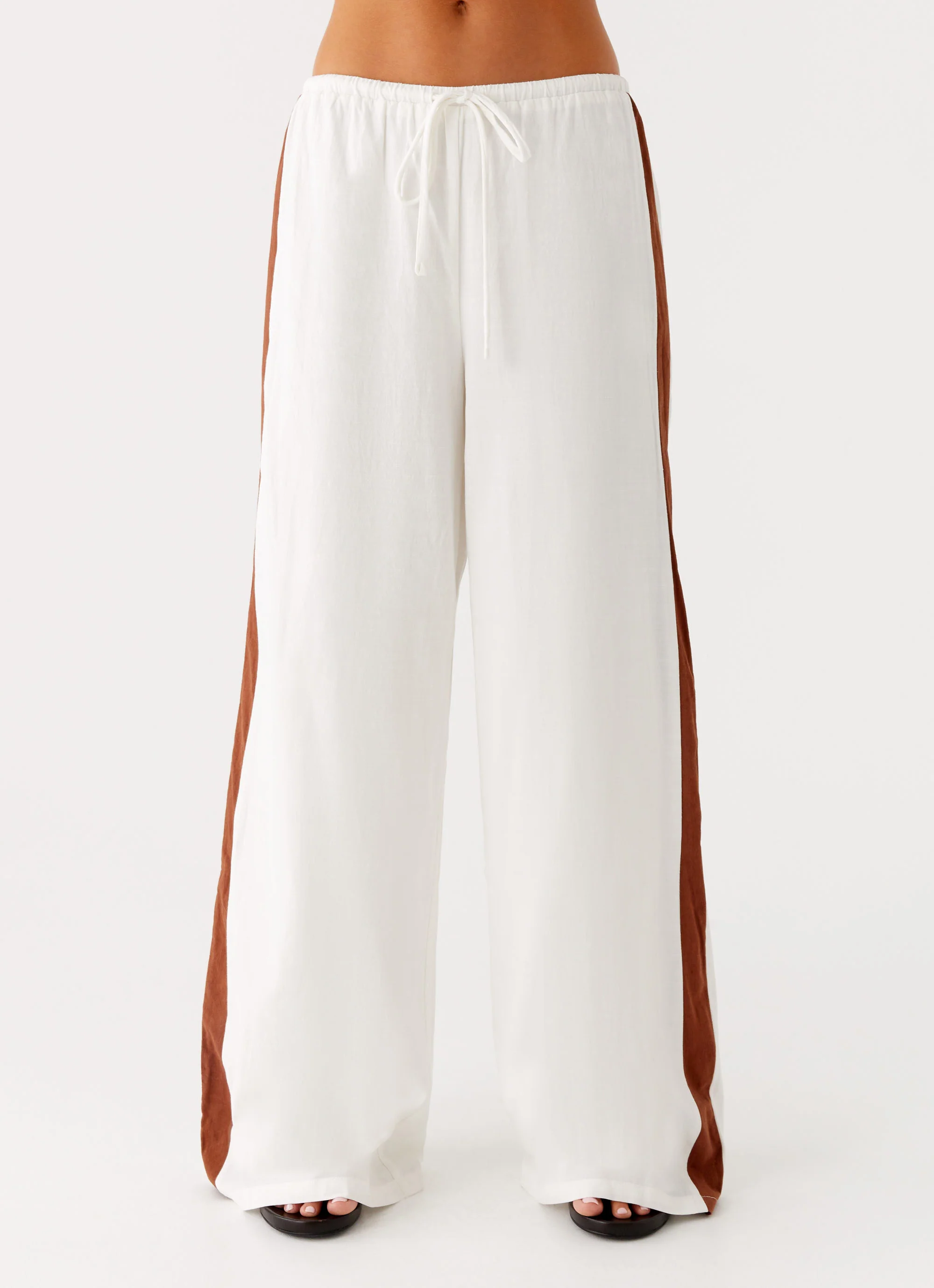 Dalida Linen Pants - Ivory - Image 4