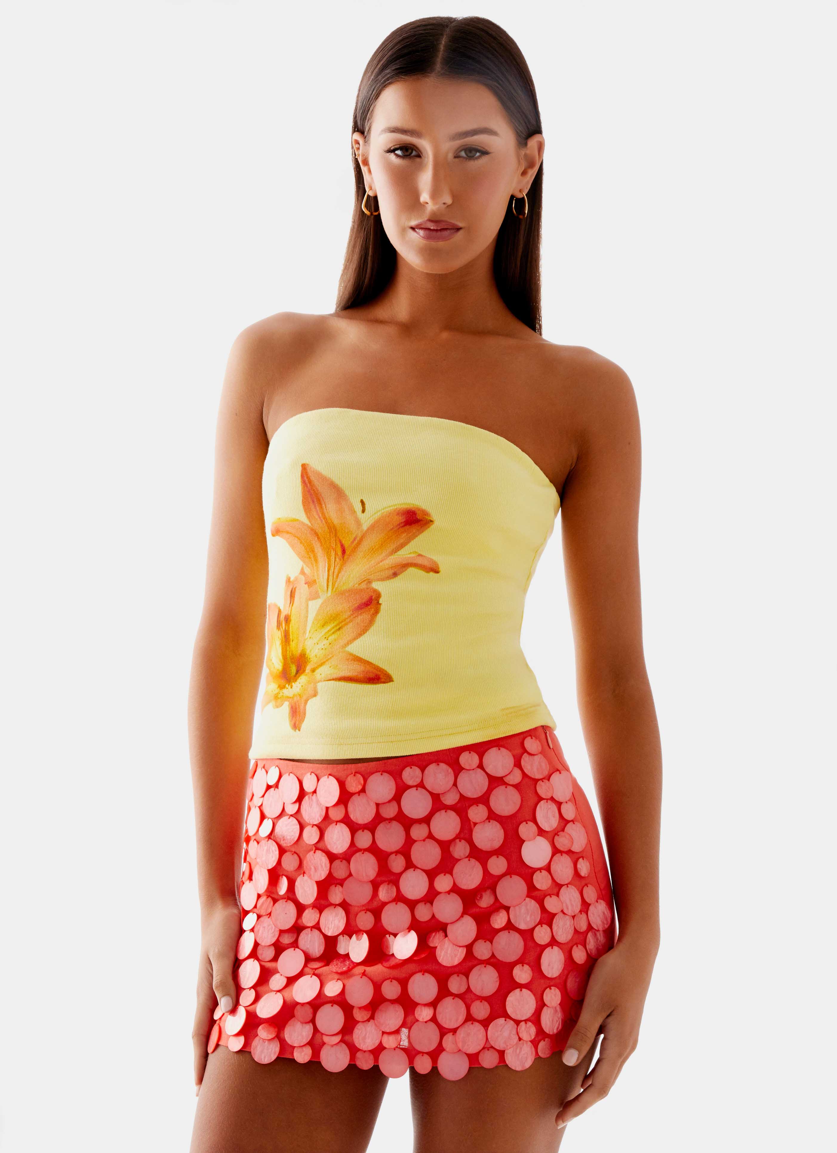 Danta Strapless Top - Yellow - Image 6