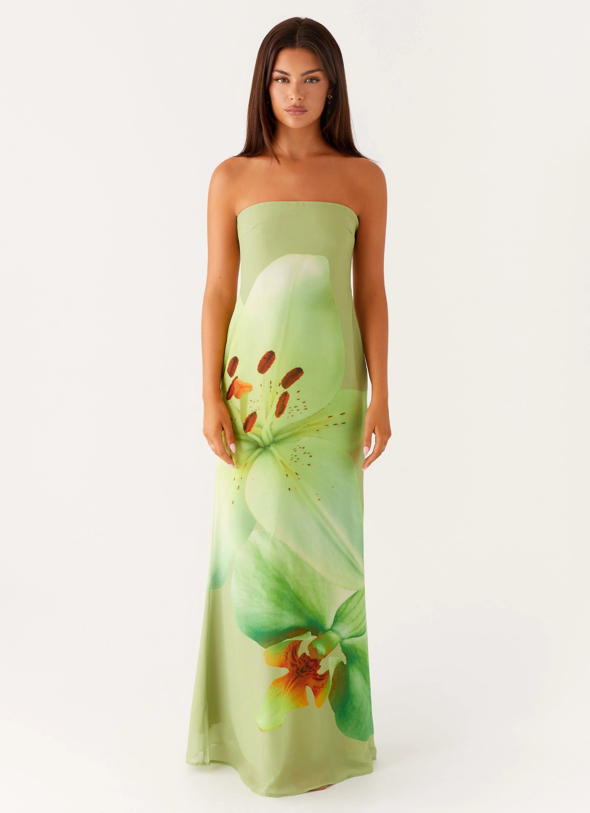 Darcy Maxi Dress - Green Floral - Image 3