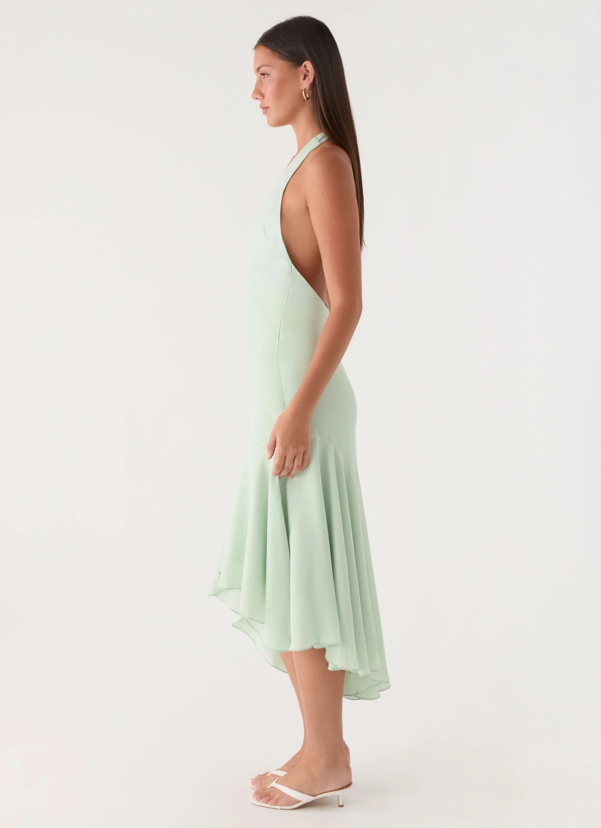 Darline Midi Dress - Pistachio - Image 3