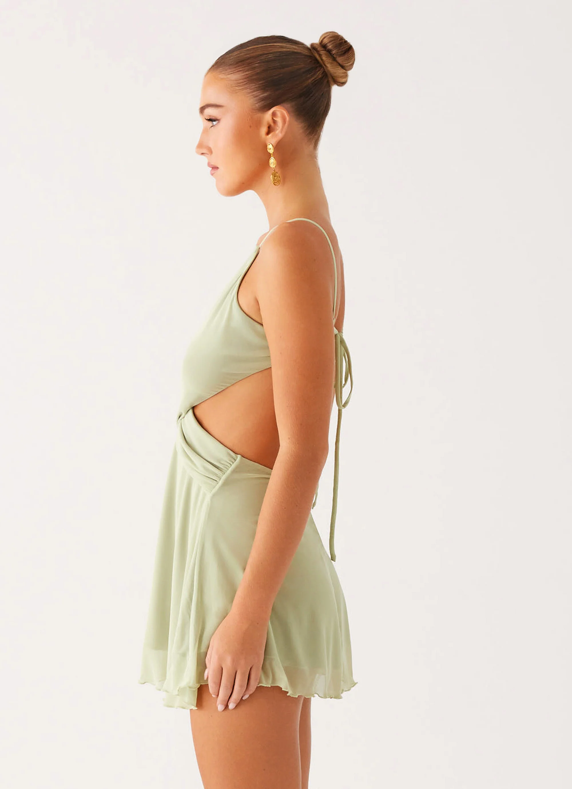 Darmi Mini Dress - Mint - Image 6