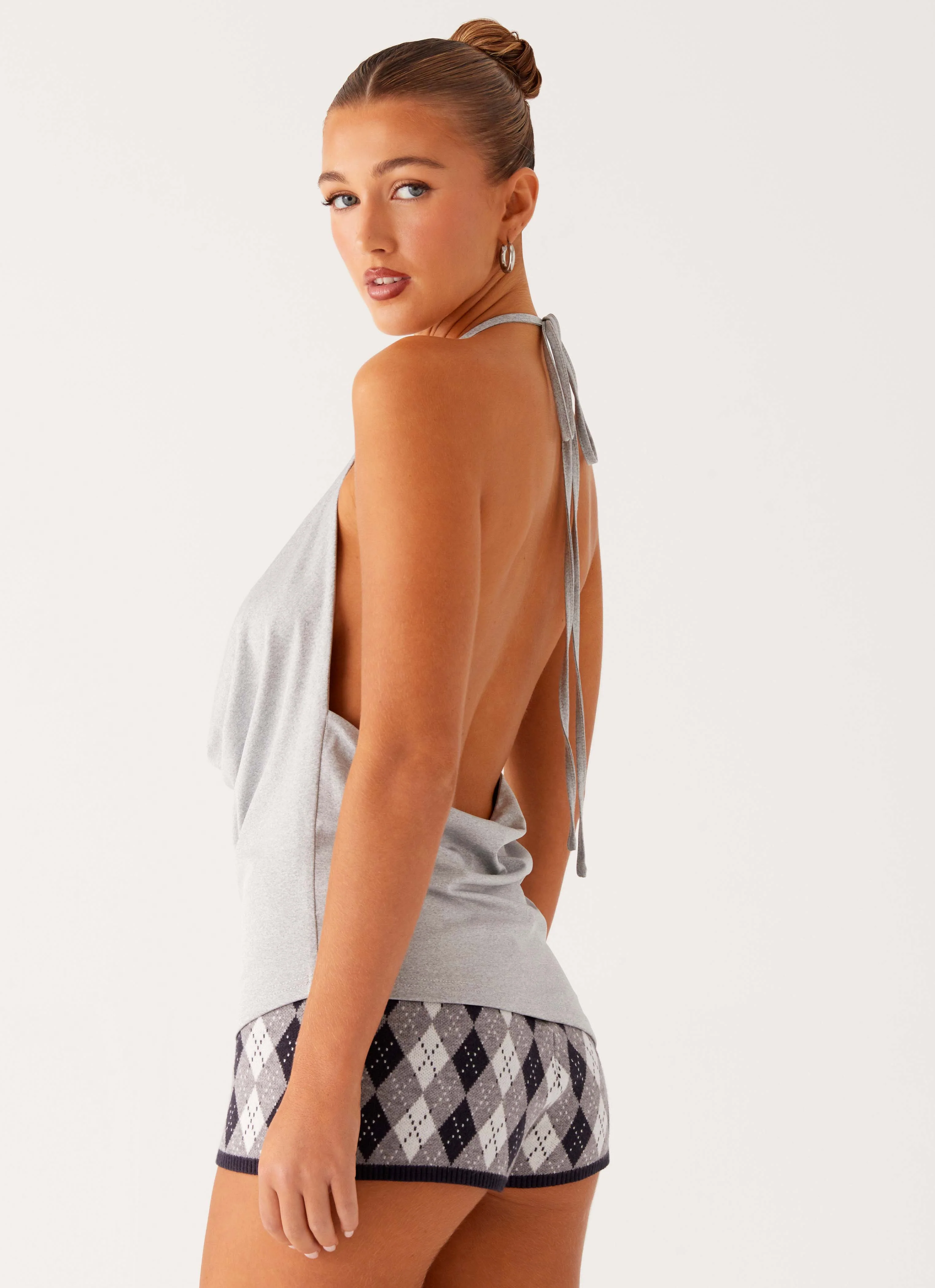 Dasha Cowl Top - Grey - Image 5