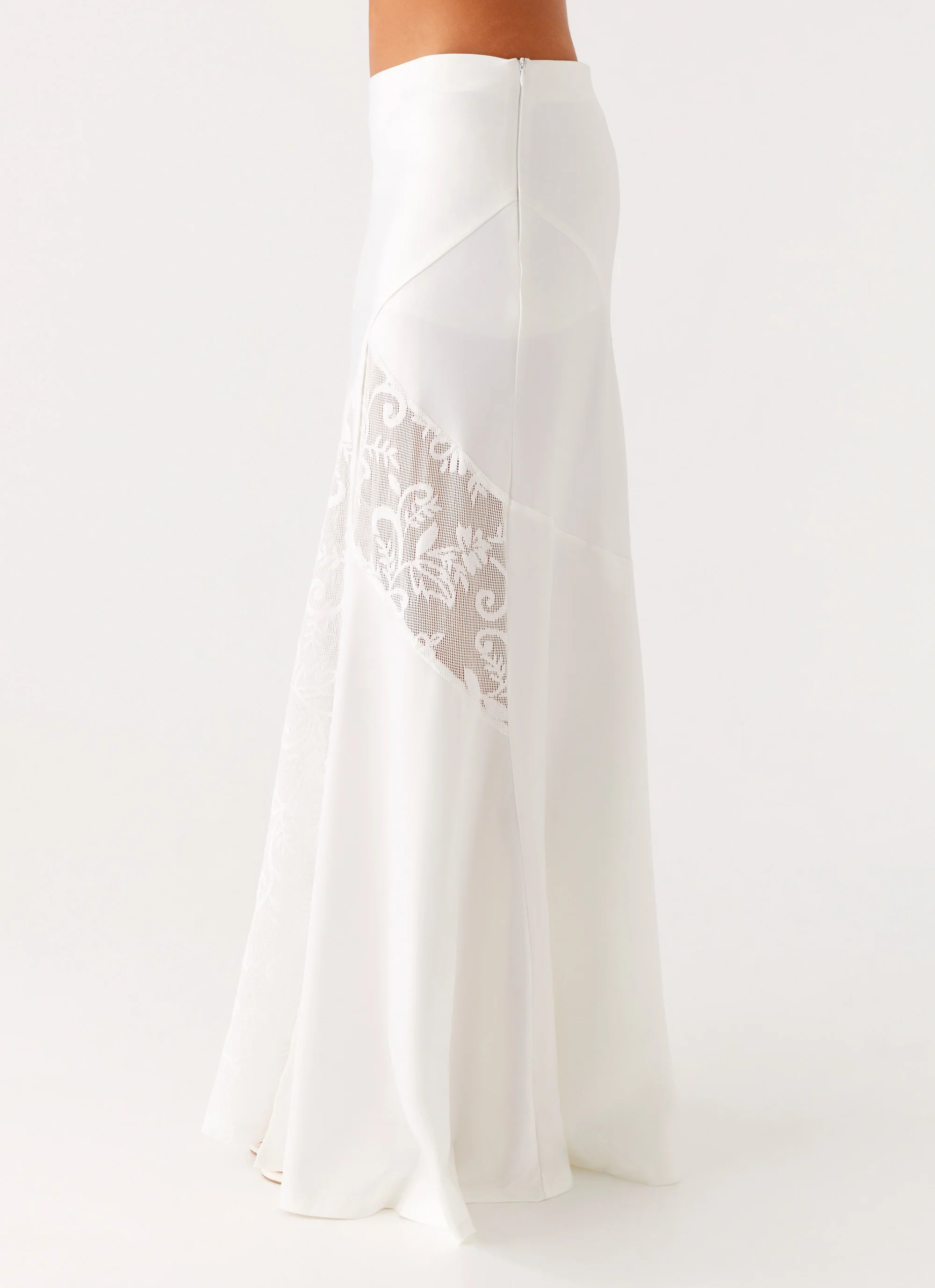 Dasie Lace Maxi Skirt - White - Image 3