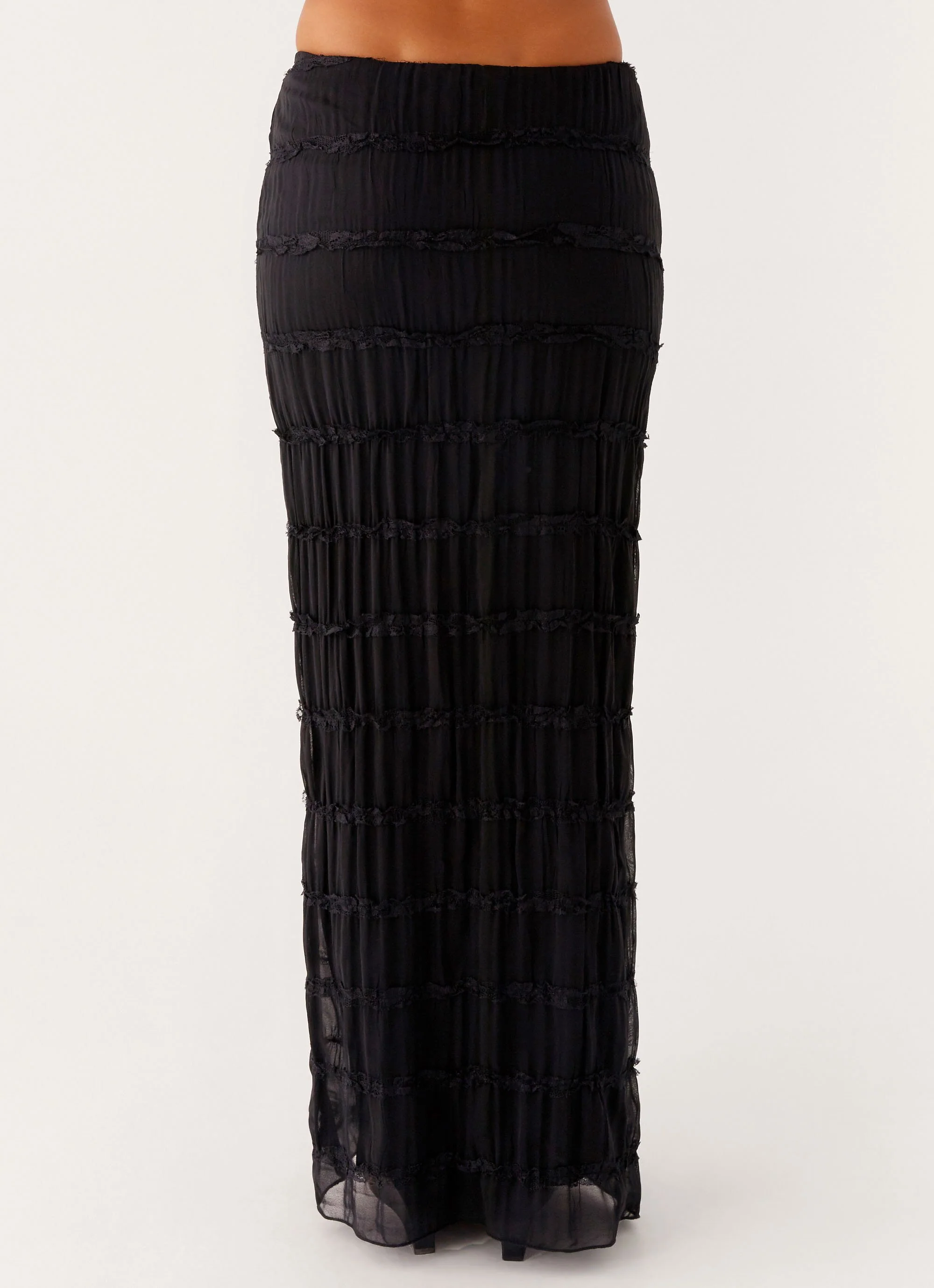 Daydreaming Low Rise Maxi Skirt - Black - Image 4