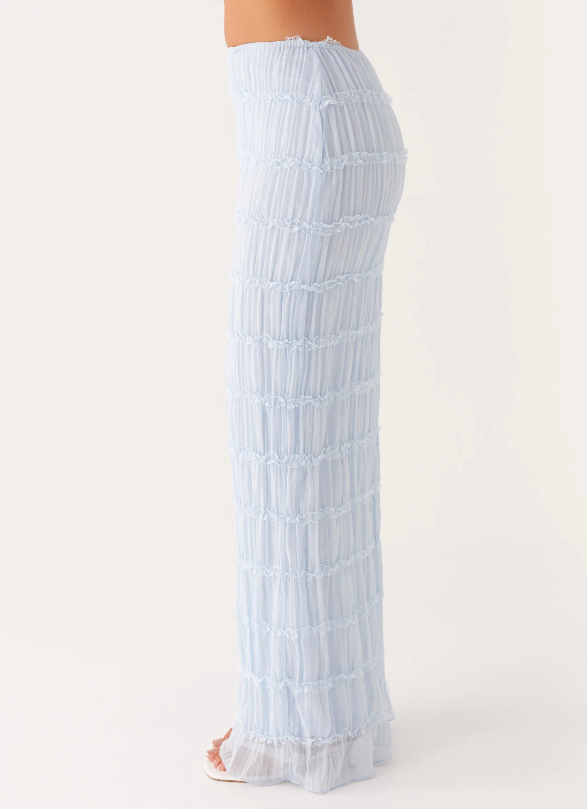 Daydreaming Low Rise Maxi Skirt - Blue - Image 3