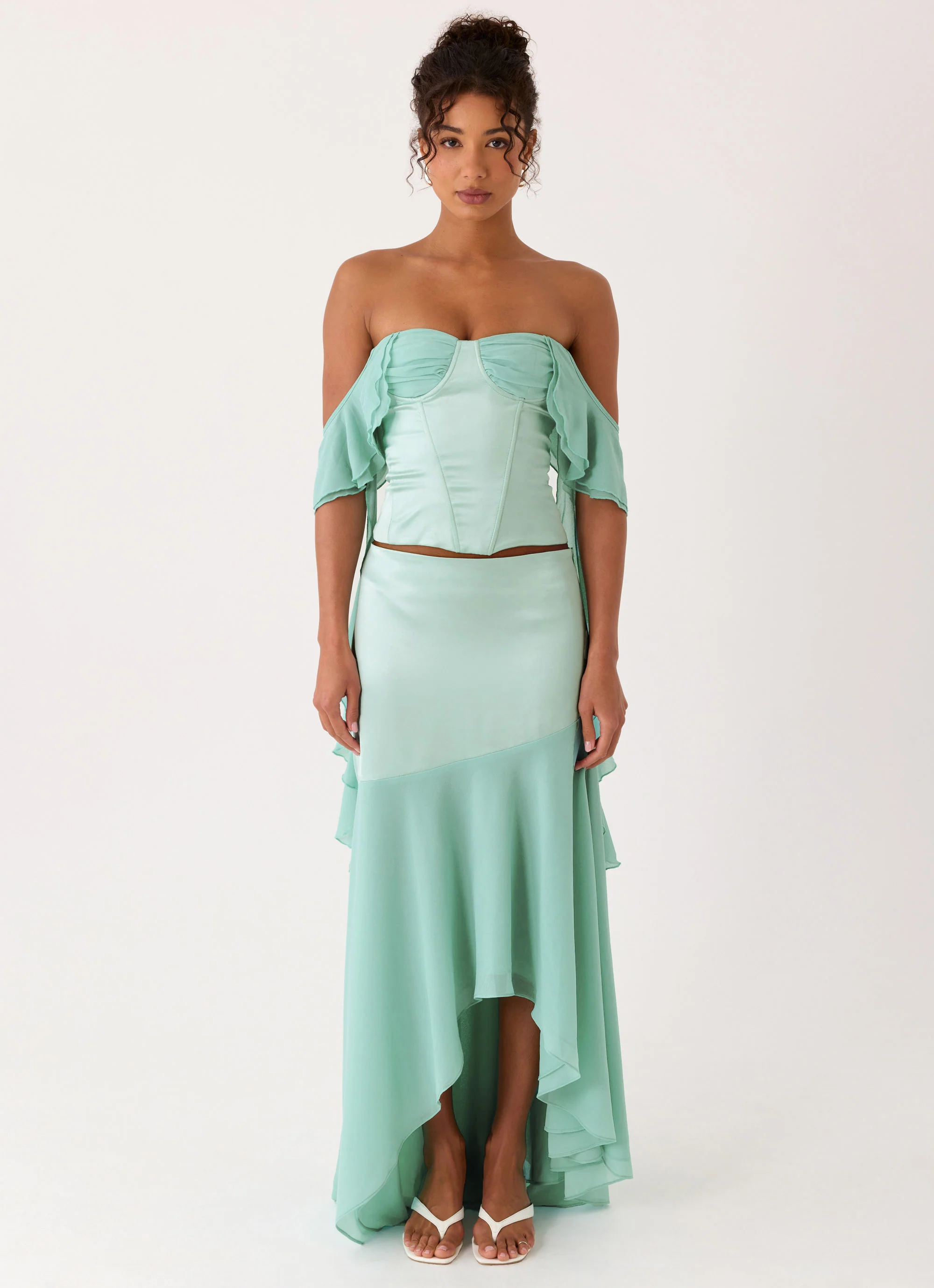 Deenesa Maxi Skirt - Mint - Image 5