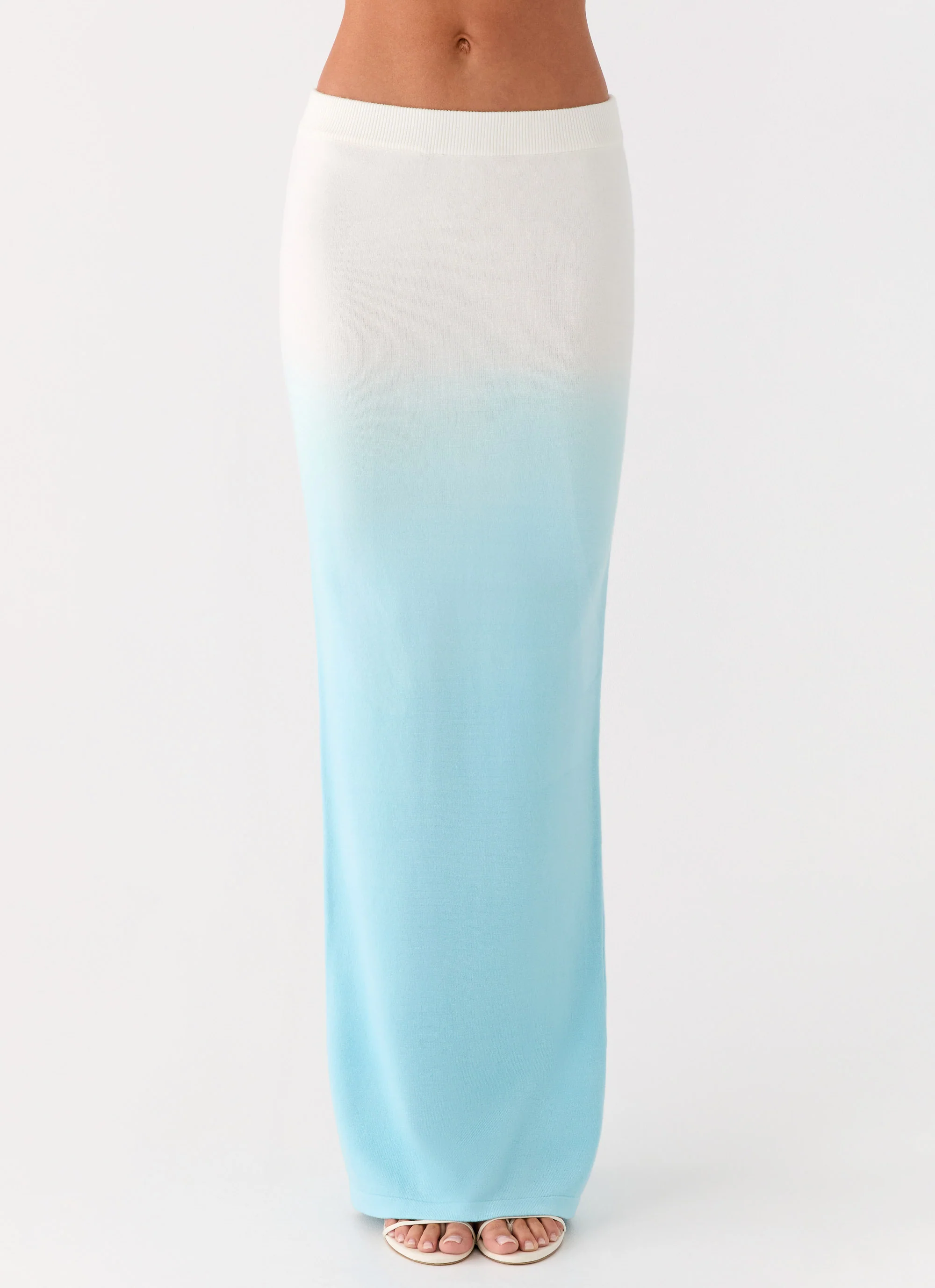Deep Sea Kiss Maxi Skirt - Blue Ombre - Image 2