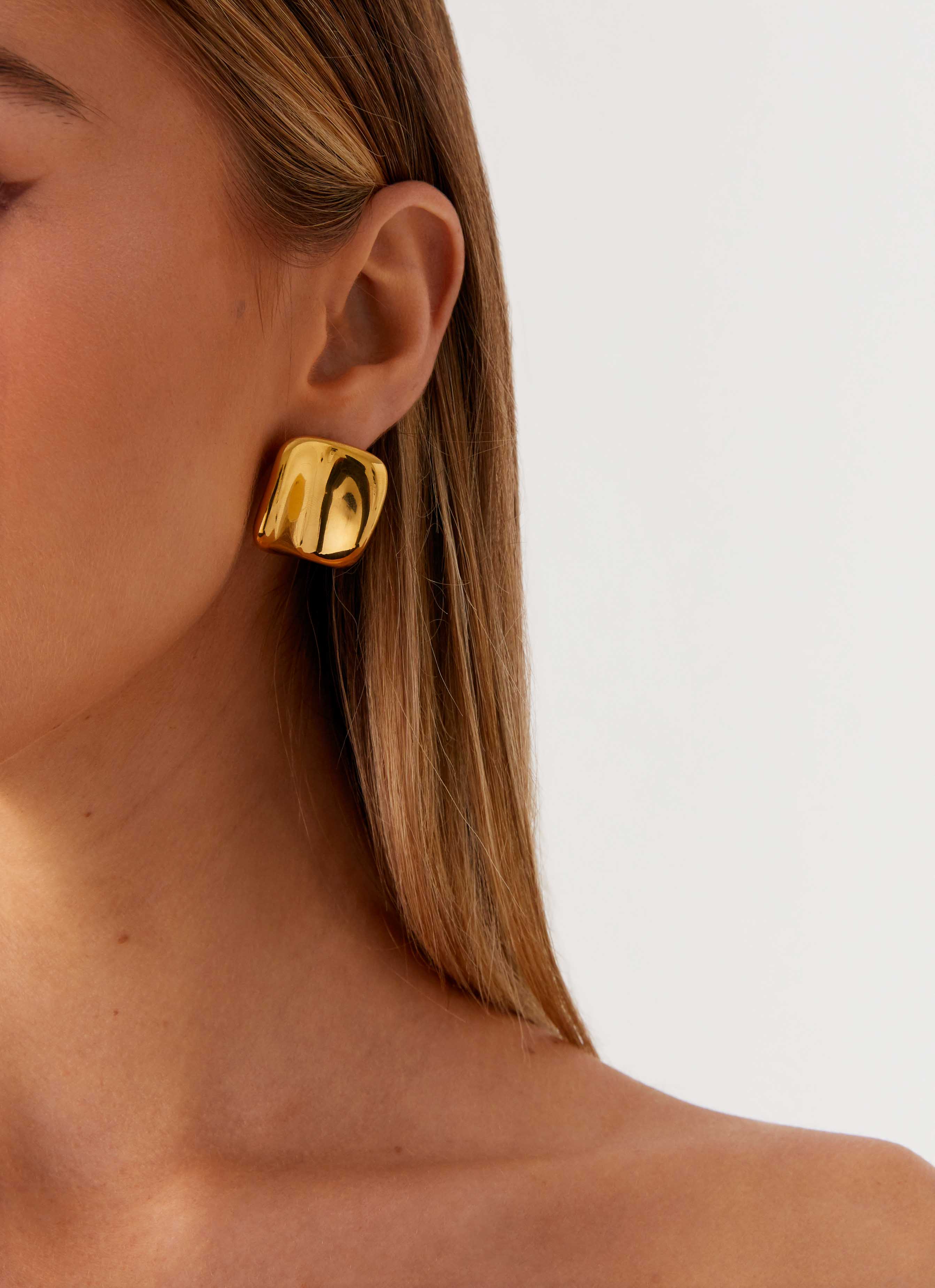 Define Earrings - Gold - Image 2