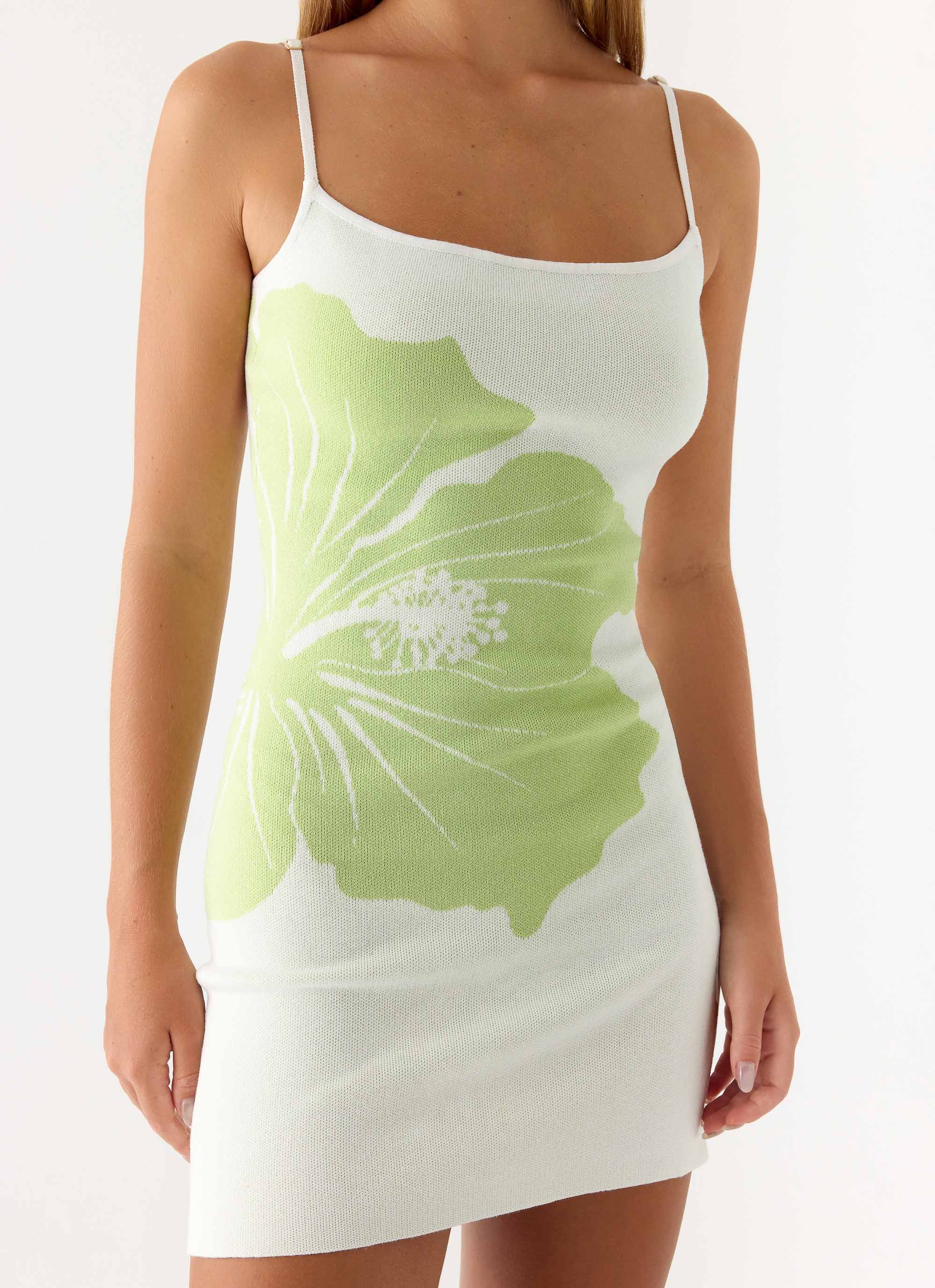 Deimia Knit Mini Dress - White - Image 6