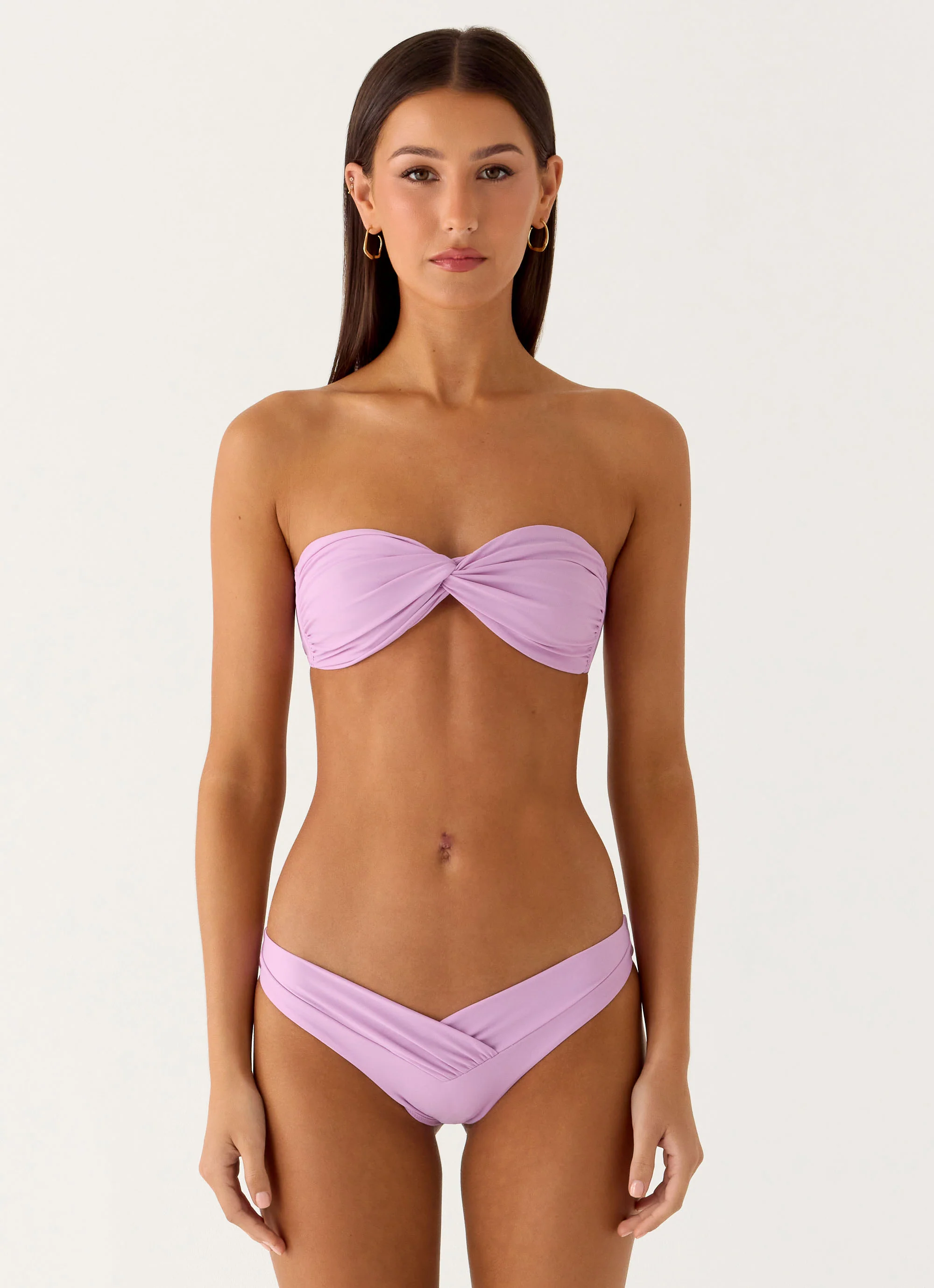 Delta Bandeau Bikini Top - Lavender - Image 2