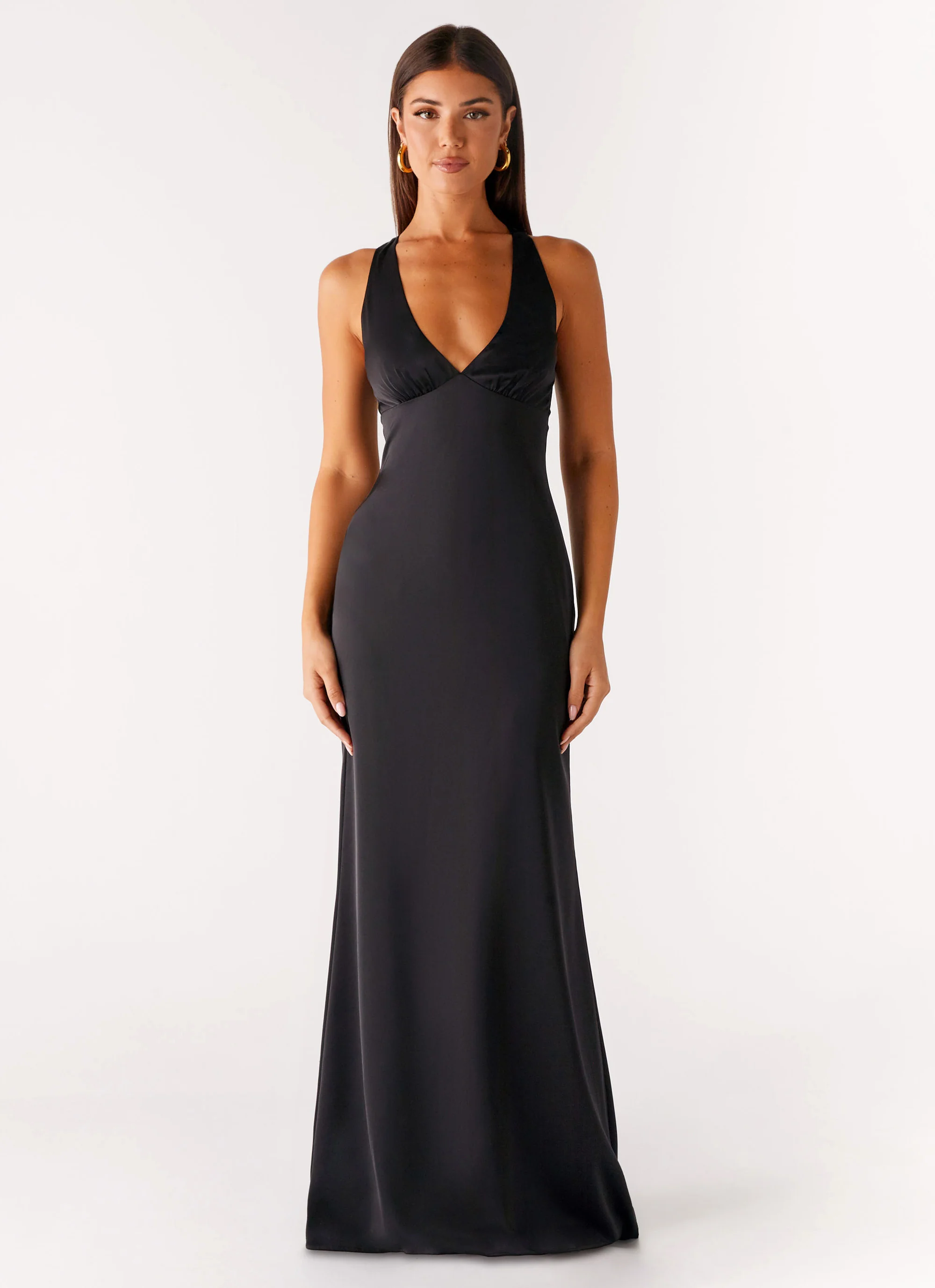 Desi Halterneck Maxi Dress - Black - Image 3