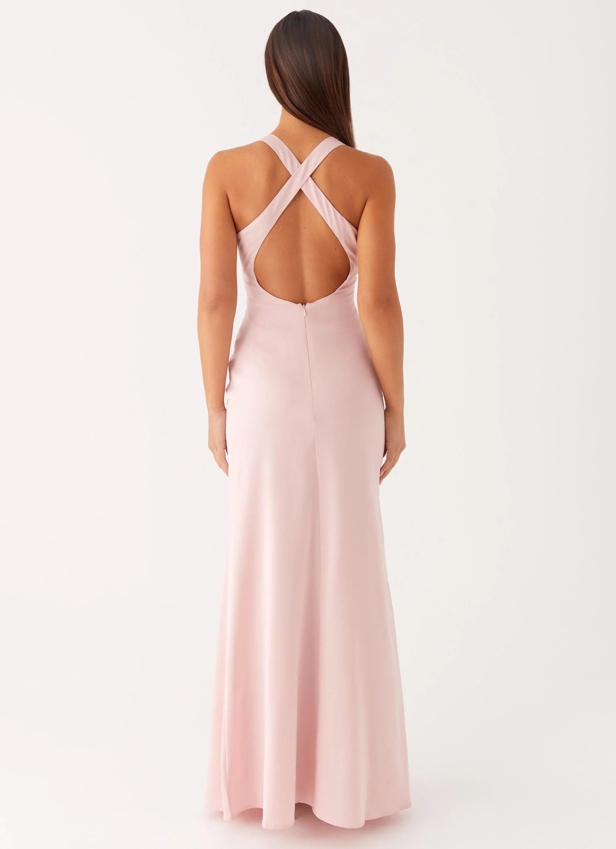 Desi Halterneck Maxi Dress - Pink - Image 3