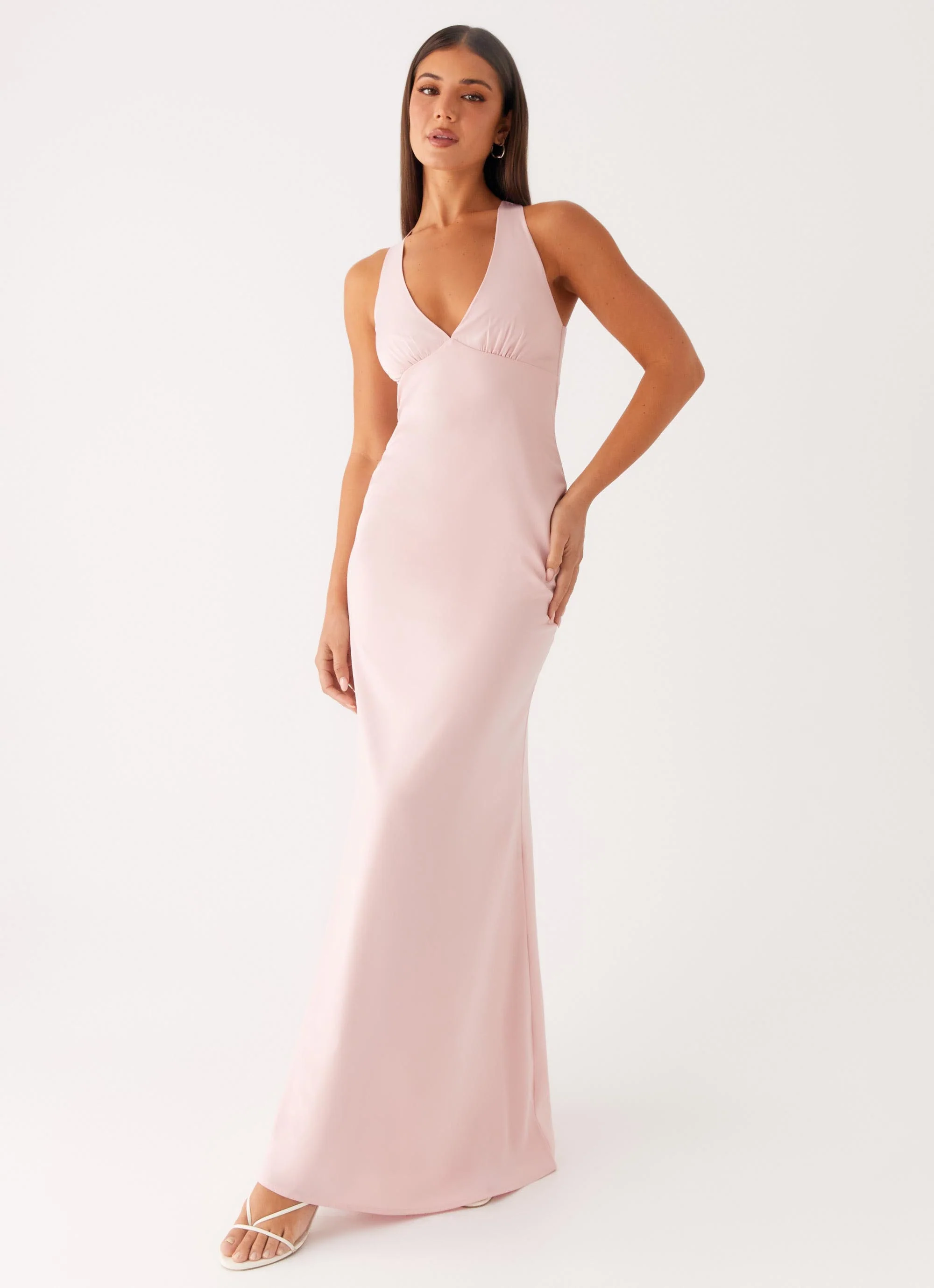 Desi Halterneck Maxi Dress - Pink - Image 4