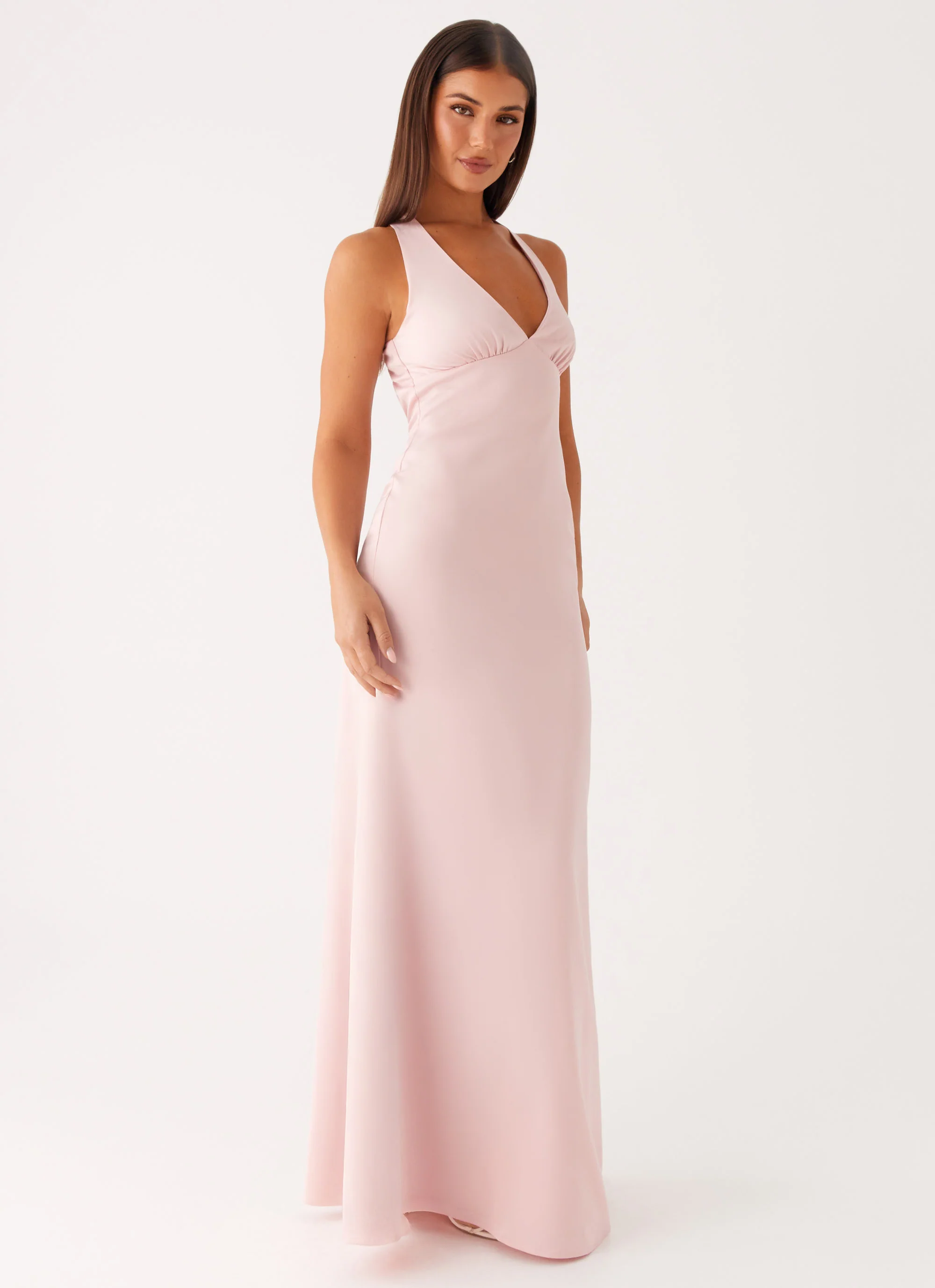 Desi Halterneck Maxi Dress - Pink - Image 6