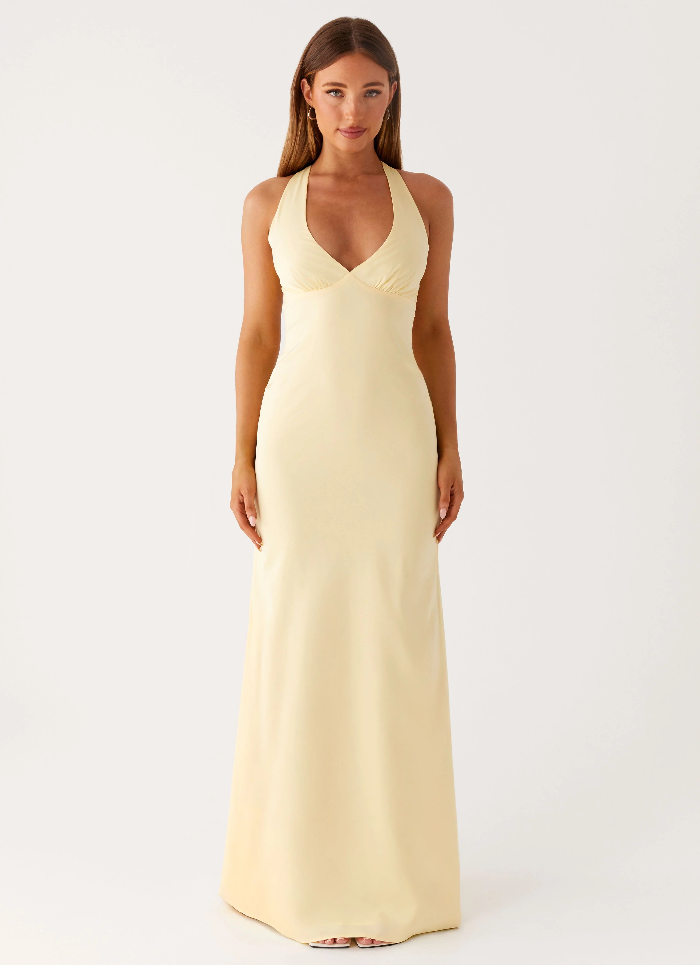 Desi Halterneck Maxi Dress - Yellow - Image 5