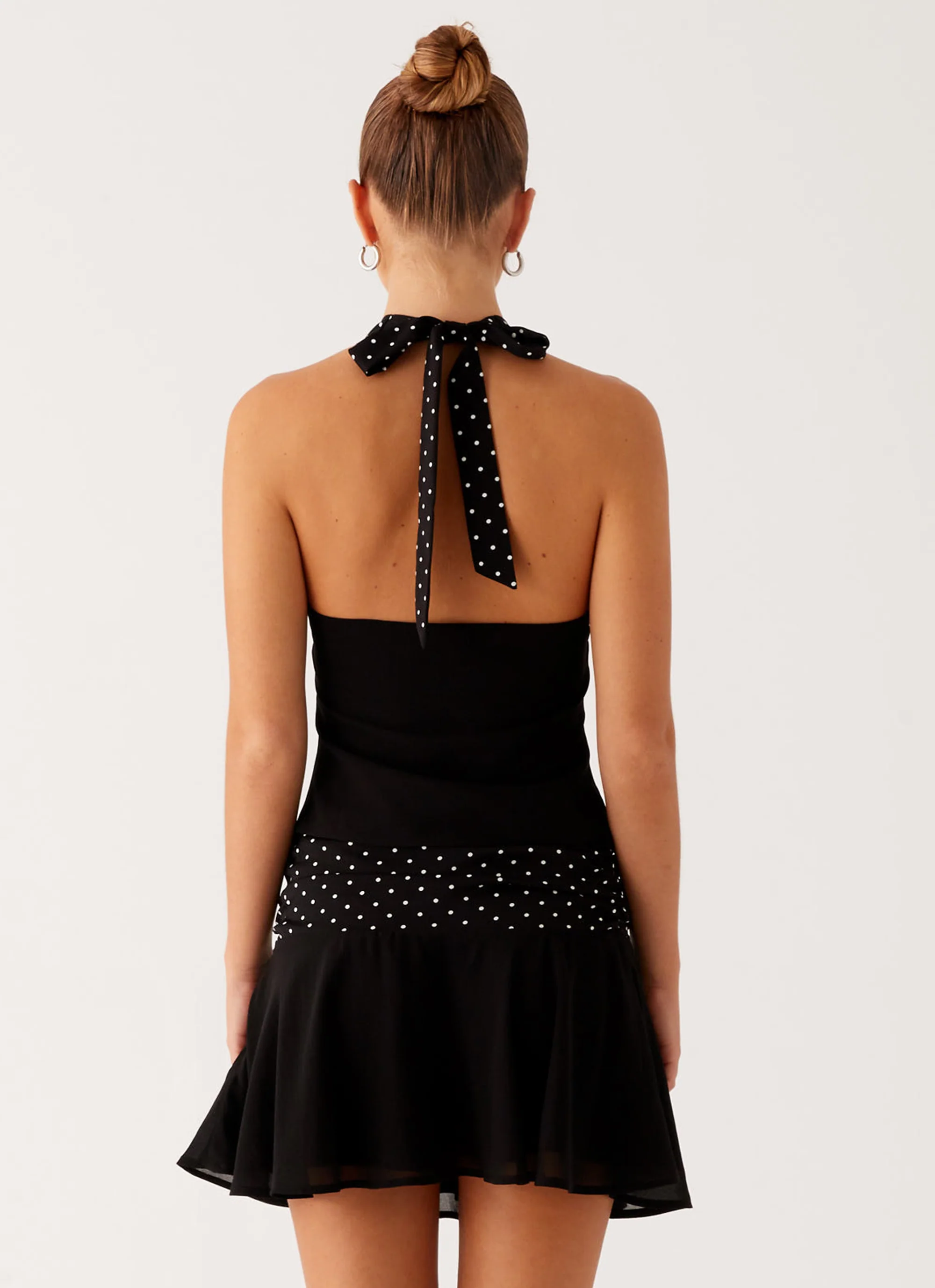 Devoted Halterneck Top - Black Polka Dot - Image 4