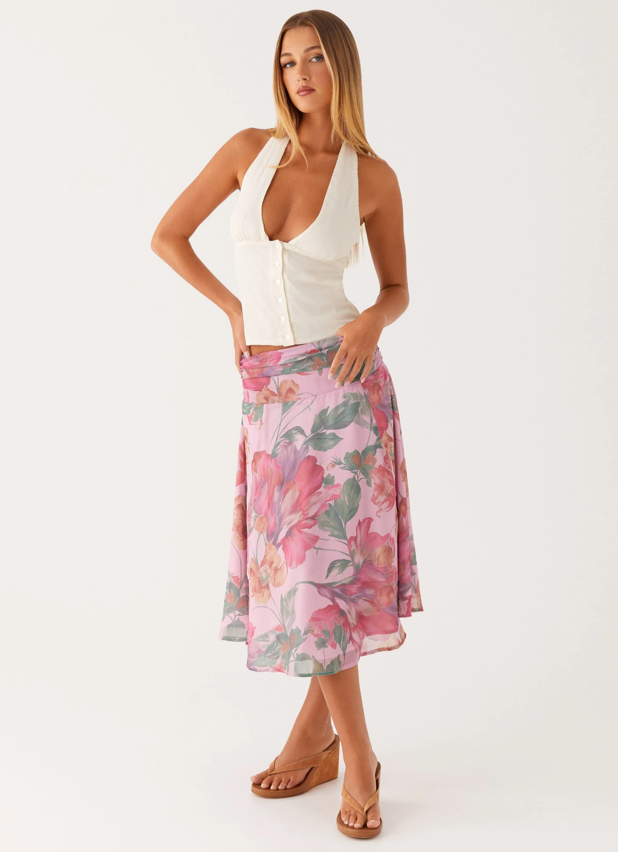 Devoted Halterneck Top - Ivory - Image 6
