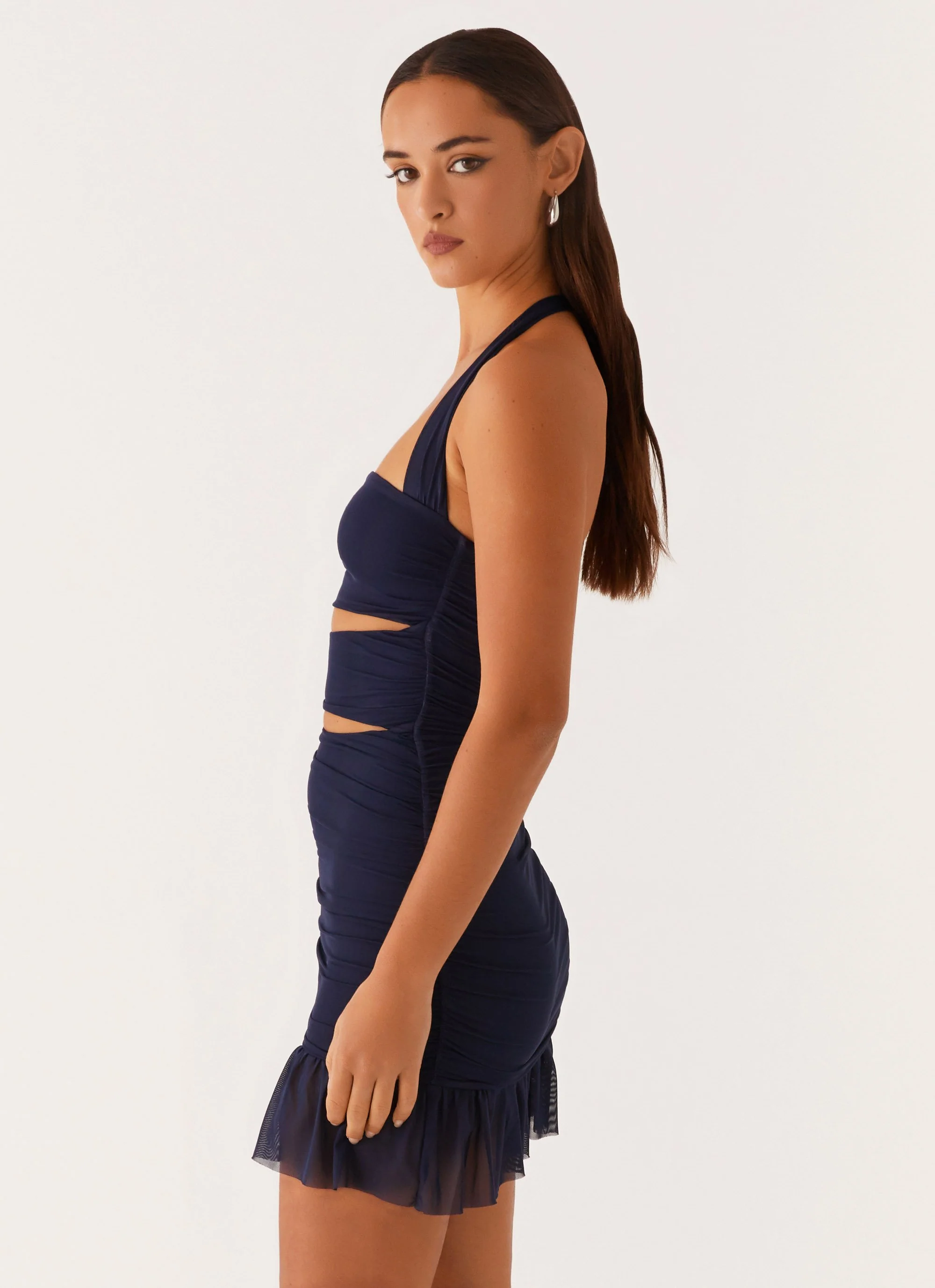 Devyn Mini Dress - Navy - Image 3