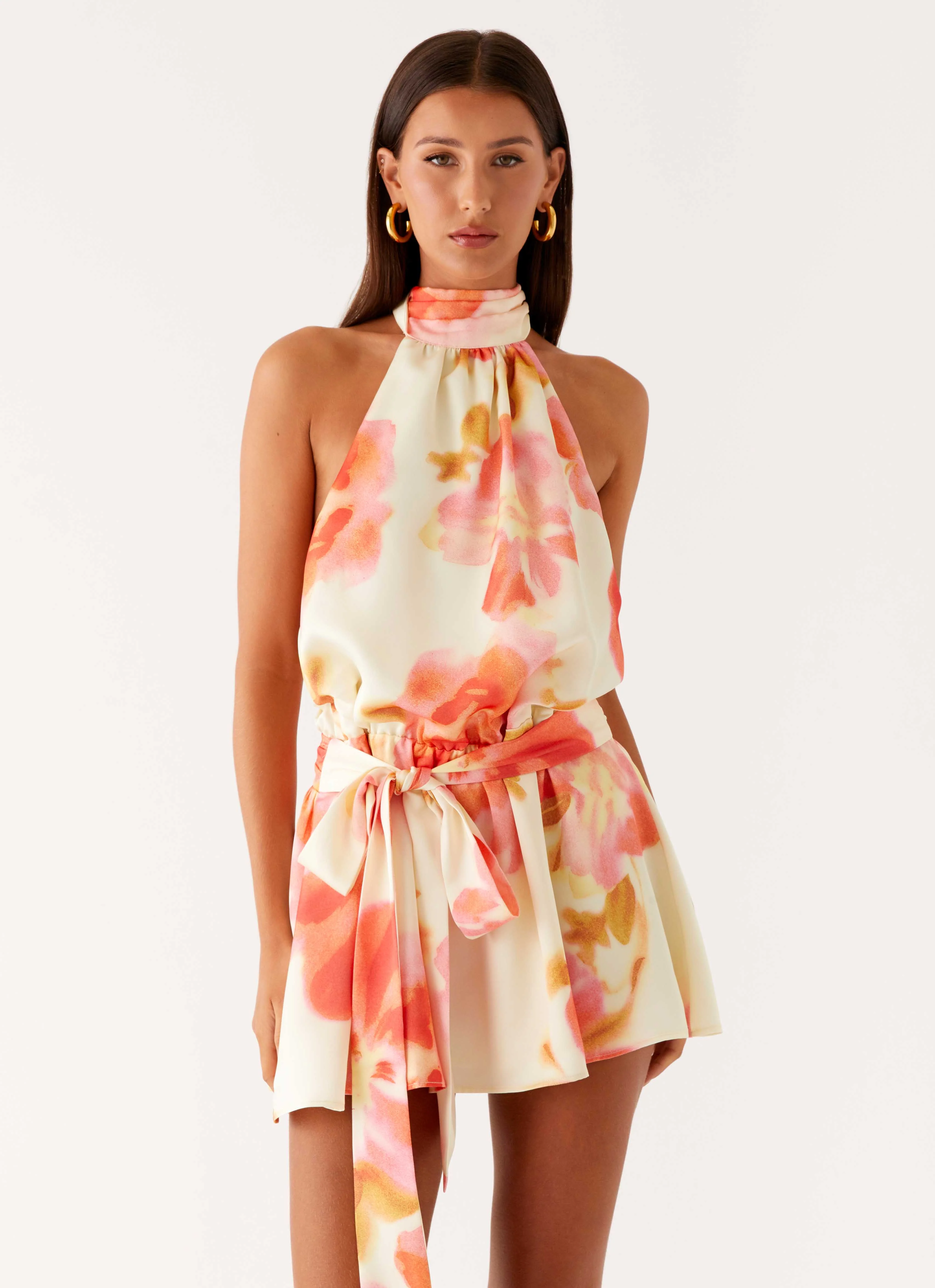 Diablo Backless Mini Dress - Mimosa Blossom - Image 3