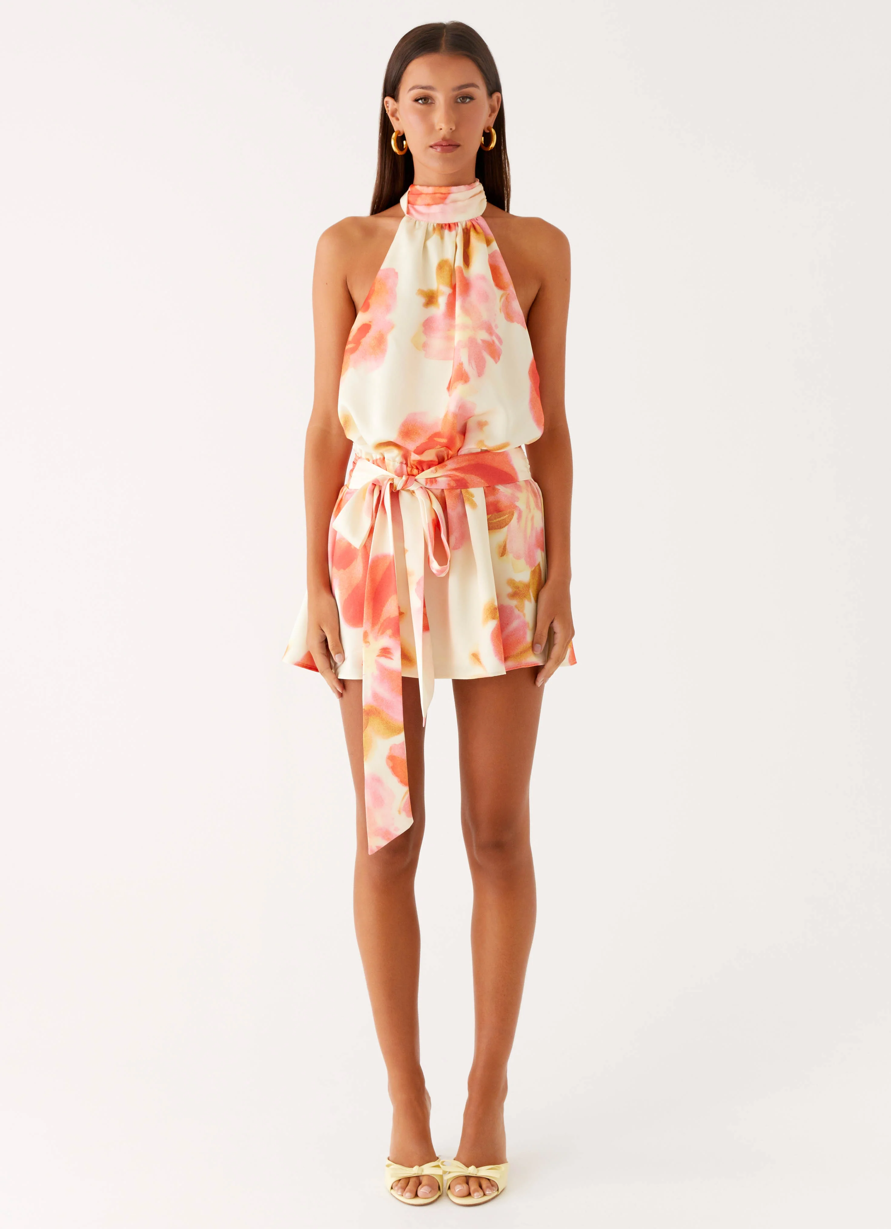 Diablo Backless Mini Dress - Mimosa Blossom - Image 5