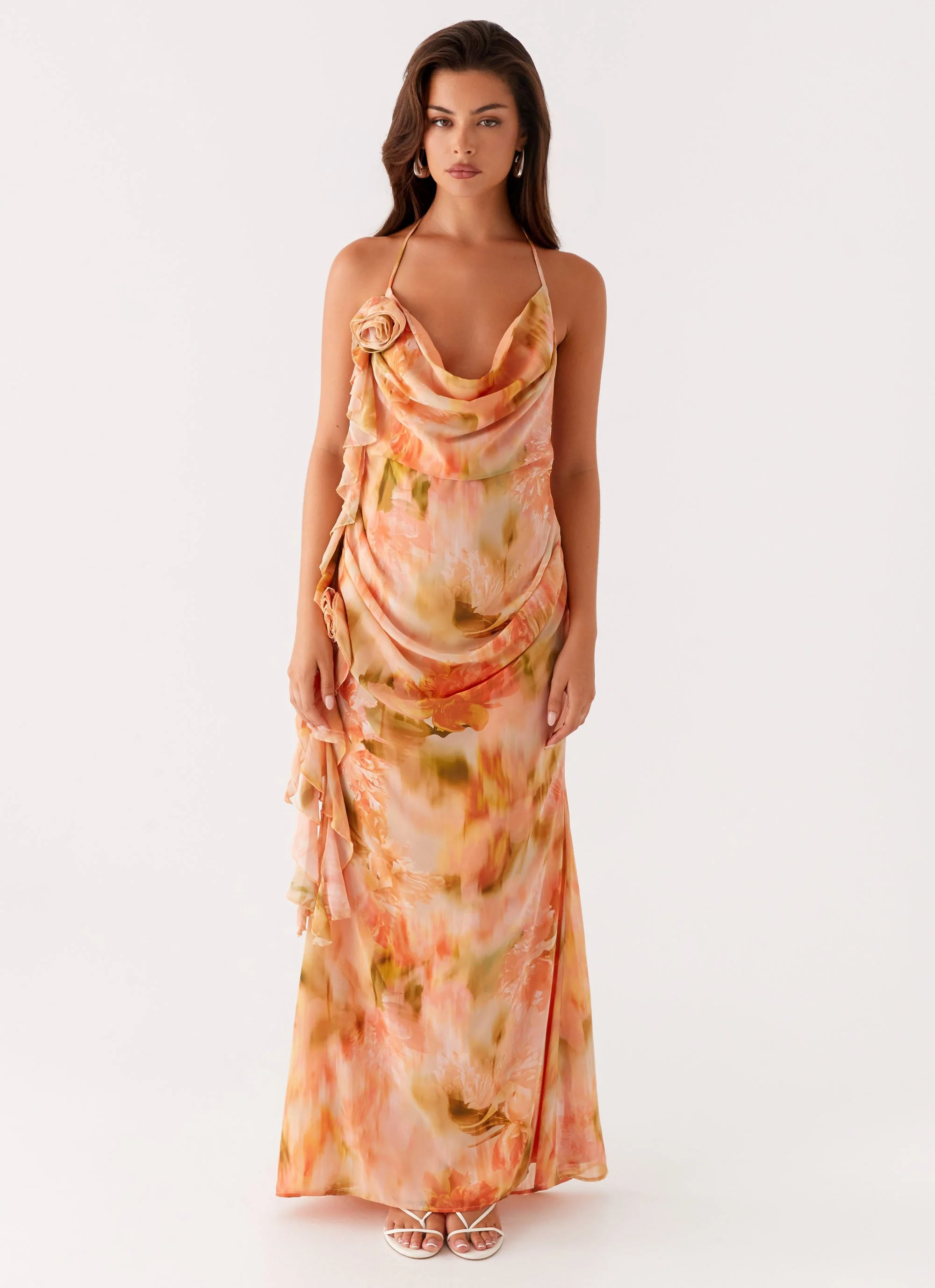 Diedre Rose Strappy Maxi Dress - Sunset Floral - Image 3