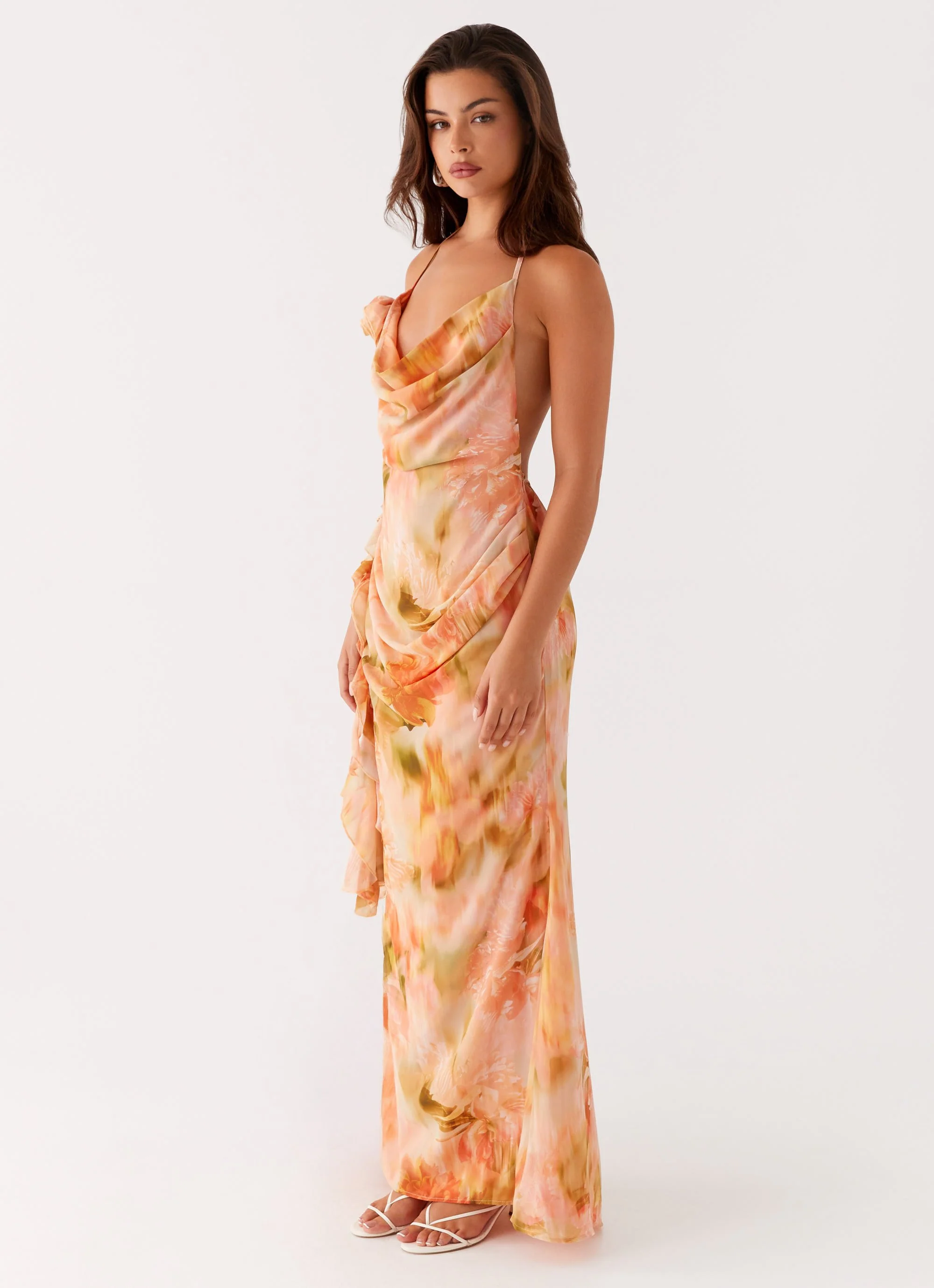 Diedre Rose Strappy Maxi Dress - Sunset Floral - Image 4